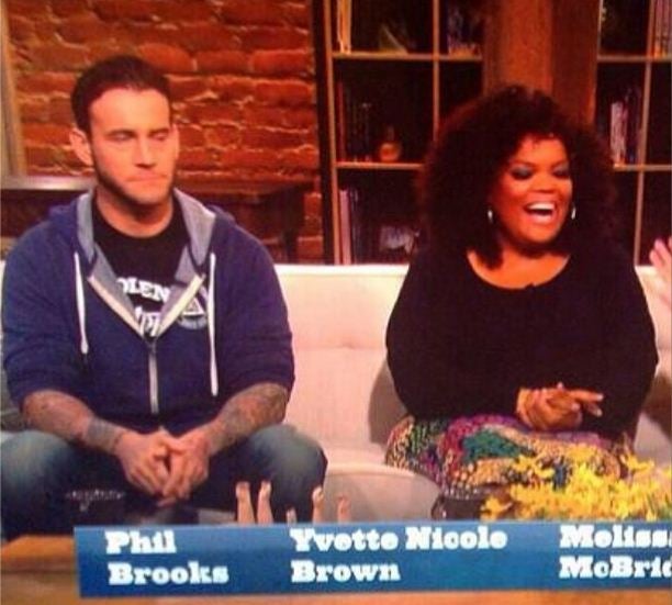 CM Punk on the Talking Dead sofa