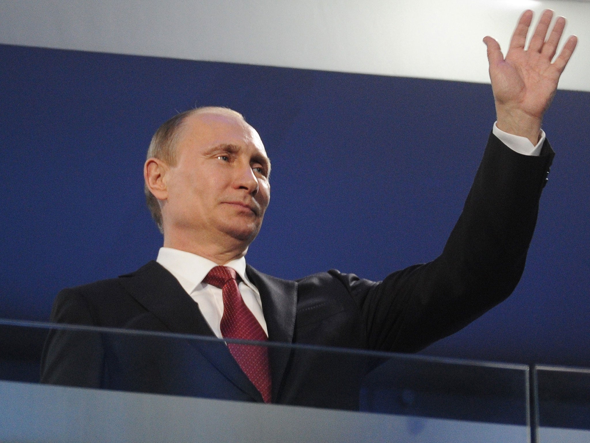 Russia's President Vladimir Putin, pictured attending the closing ceremony of the Sochi Paralympic games on 16 March. The leader has given his approval to a draft treaty annexing the Crimean peninsula