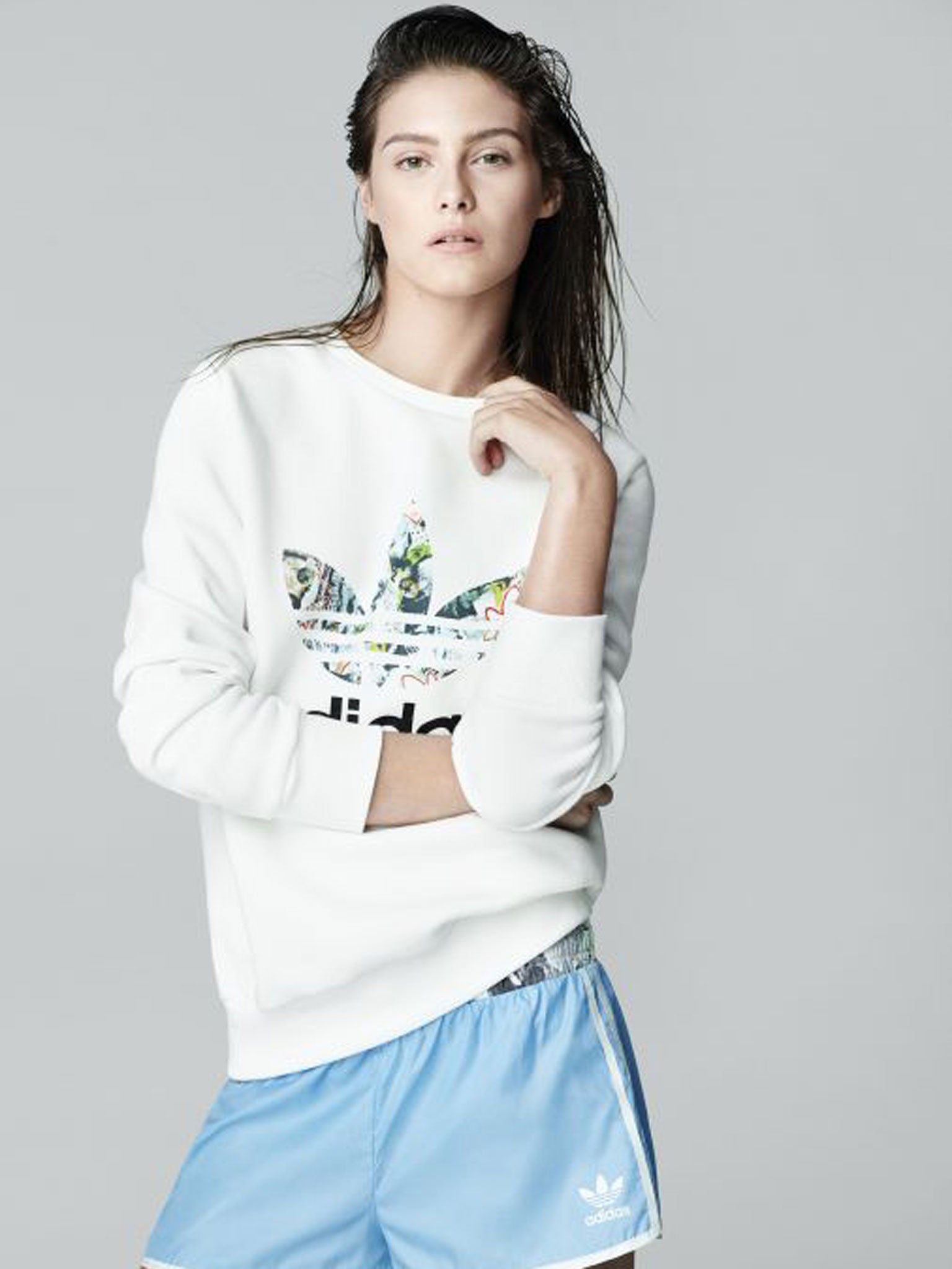 Jumper £50, shorts £32; Adidas Originals for Topshop in stores today, topshop.com