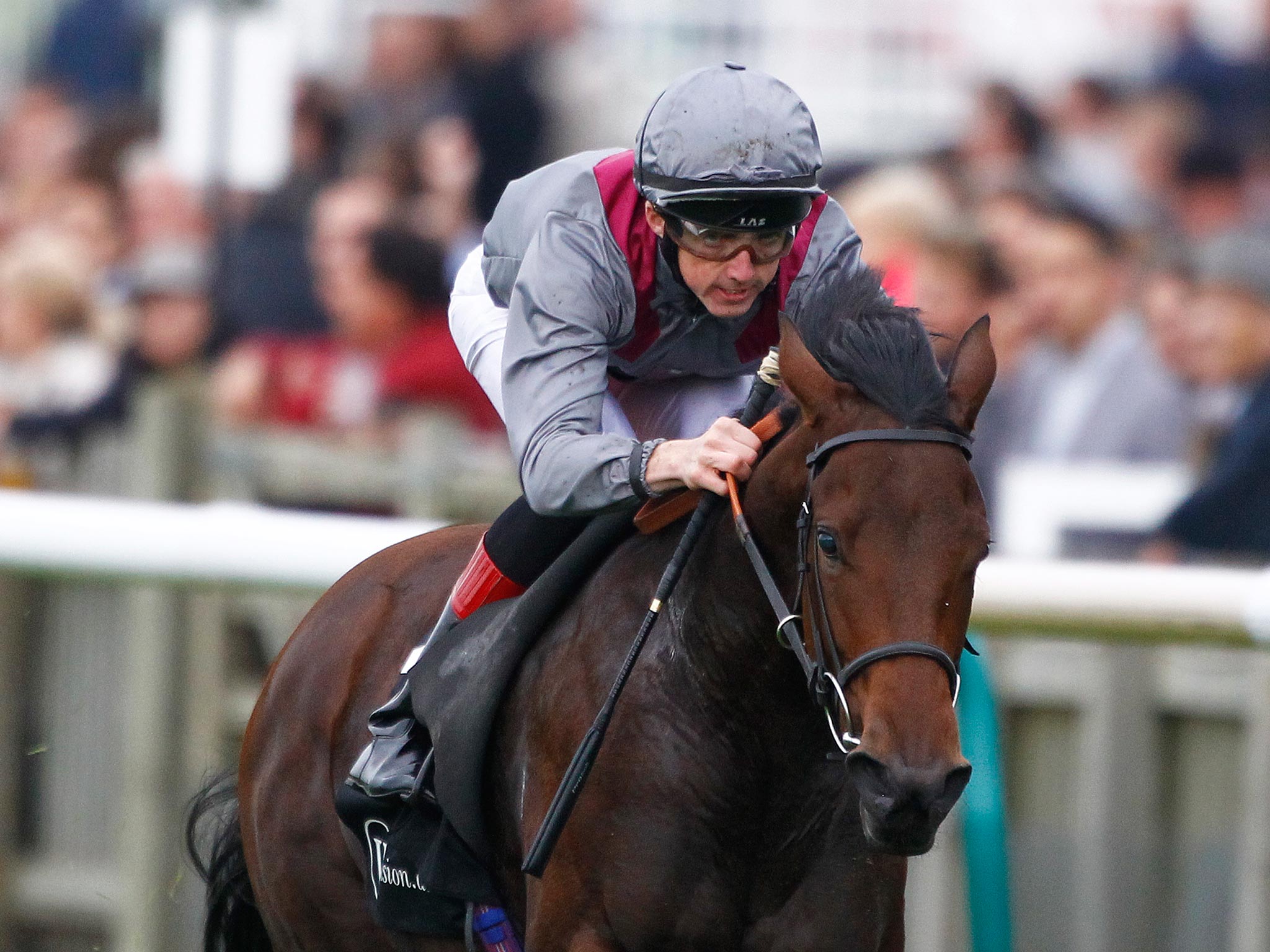 Jockey Martin Harley remains in hospital following a fall at Lingfield on Wednesday