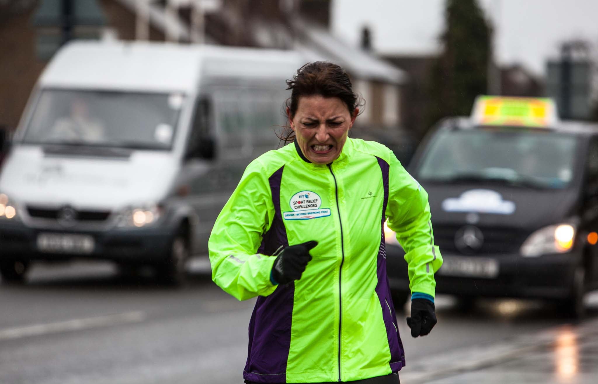 Davina McCall runs from Windsor to London on her final day of her Sports Relief challenge