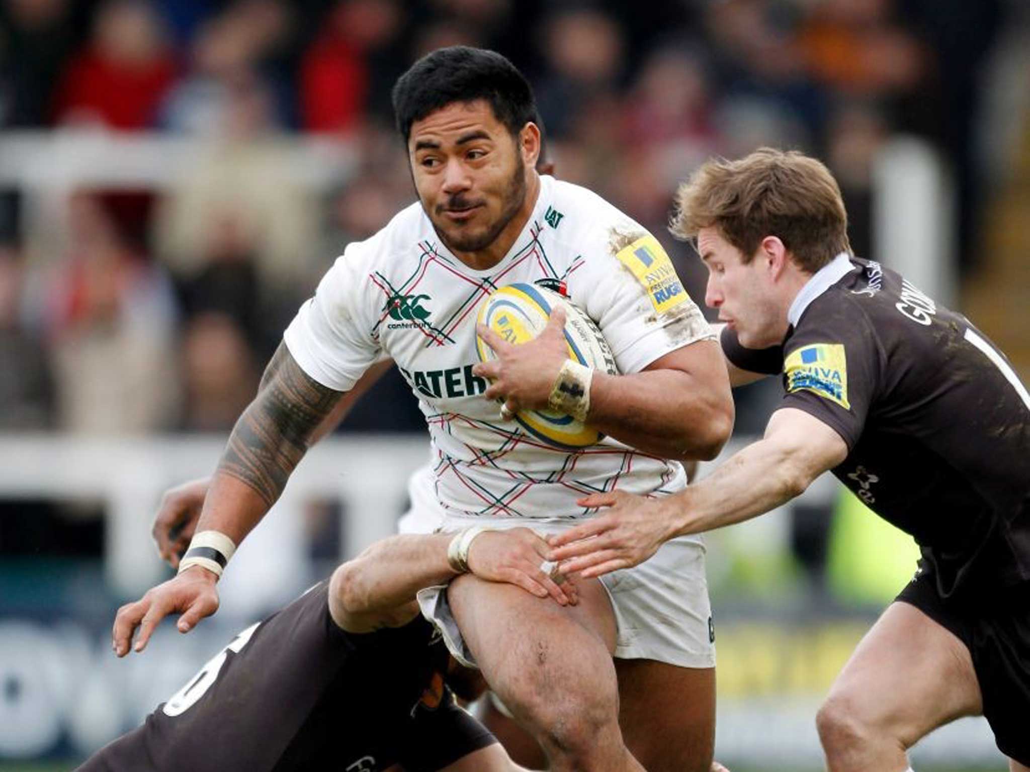 Back with a bang: Manu Tuilagi returned at Newcastle a fortnight ago