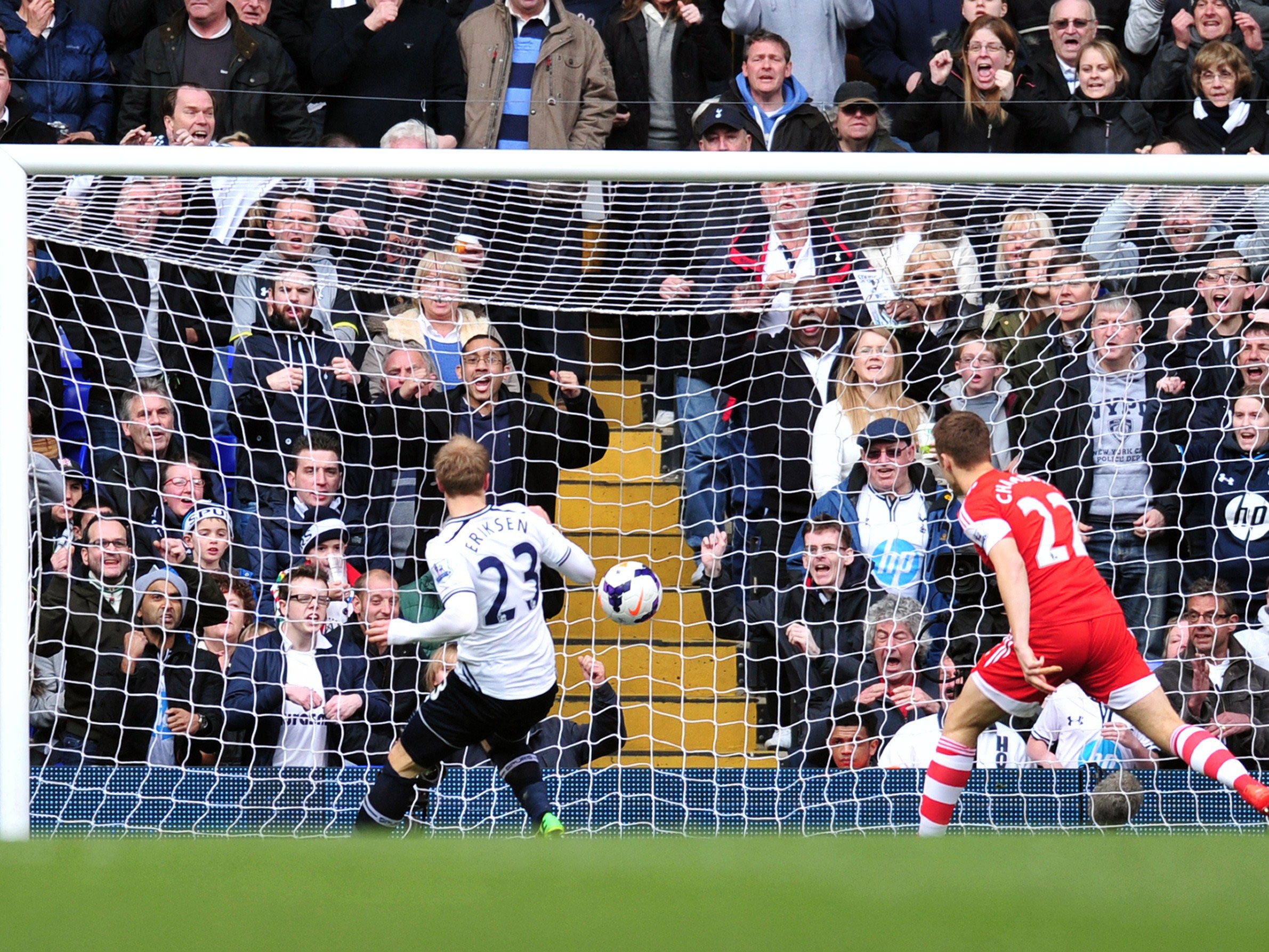 Christian Eriksen taps in his second for Tottenham