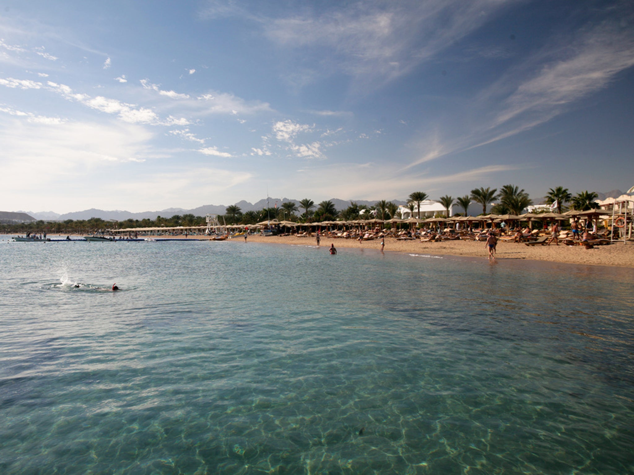 The woman was staying at the popular Egyptian resort of Sharm-el-Sheikh when she was allegedly attacked