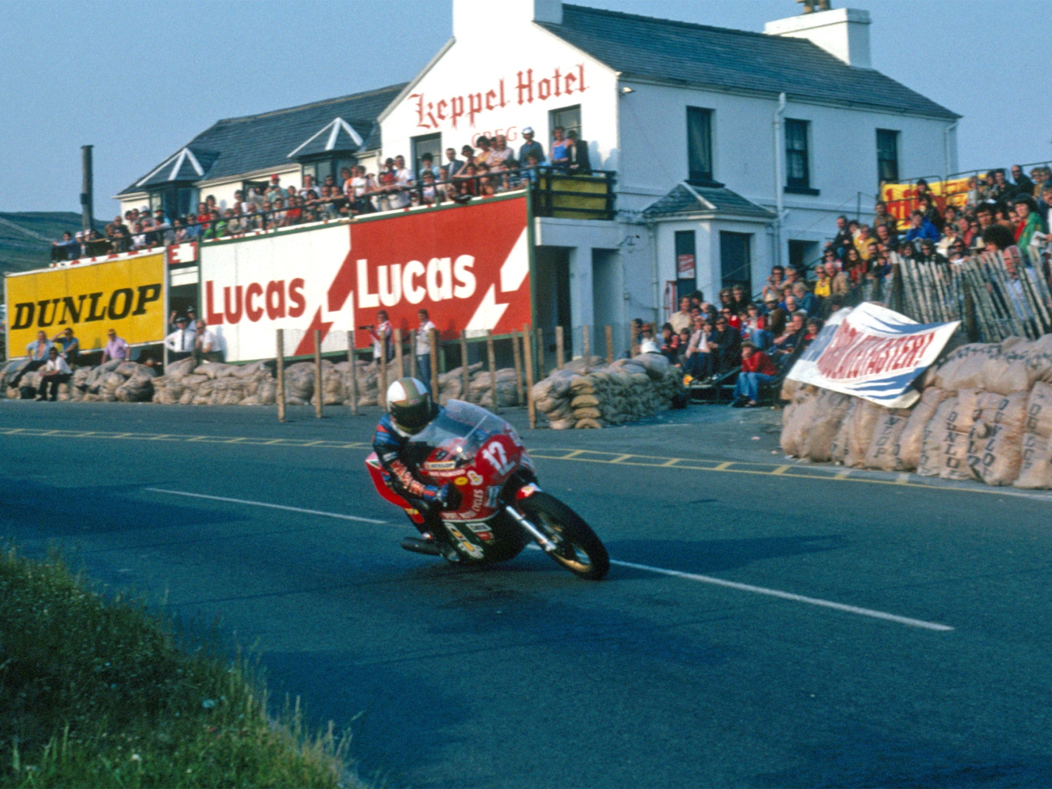 Mike Hailwood at the 1978 Isle of Man TT where he finished as race winner (Getty)