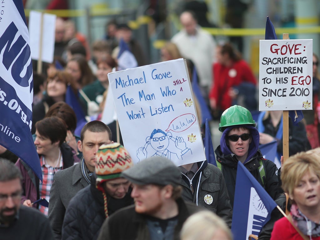 Members of the National Union of Teachers (NUT)