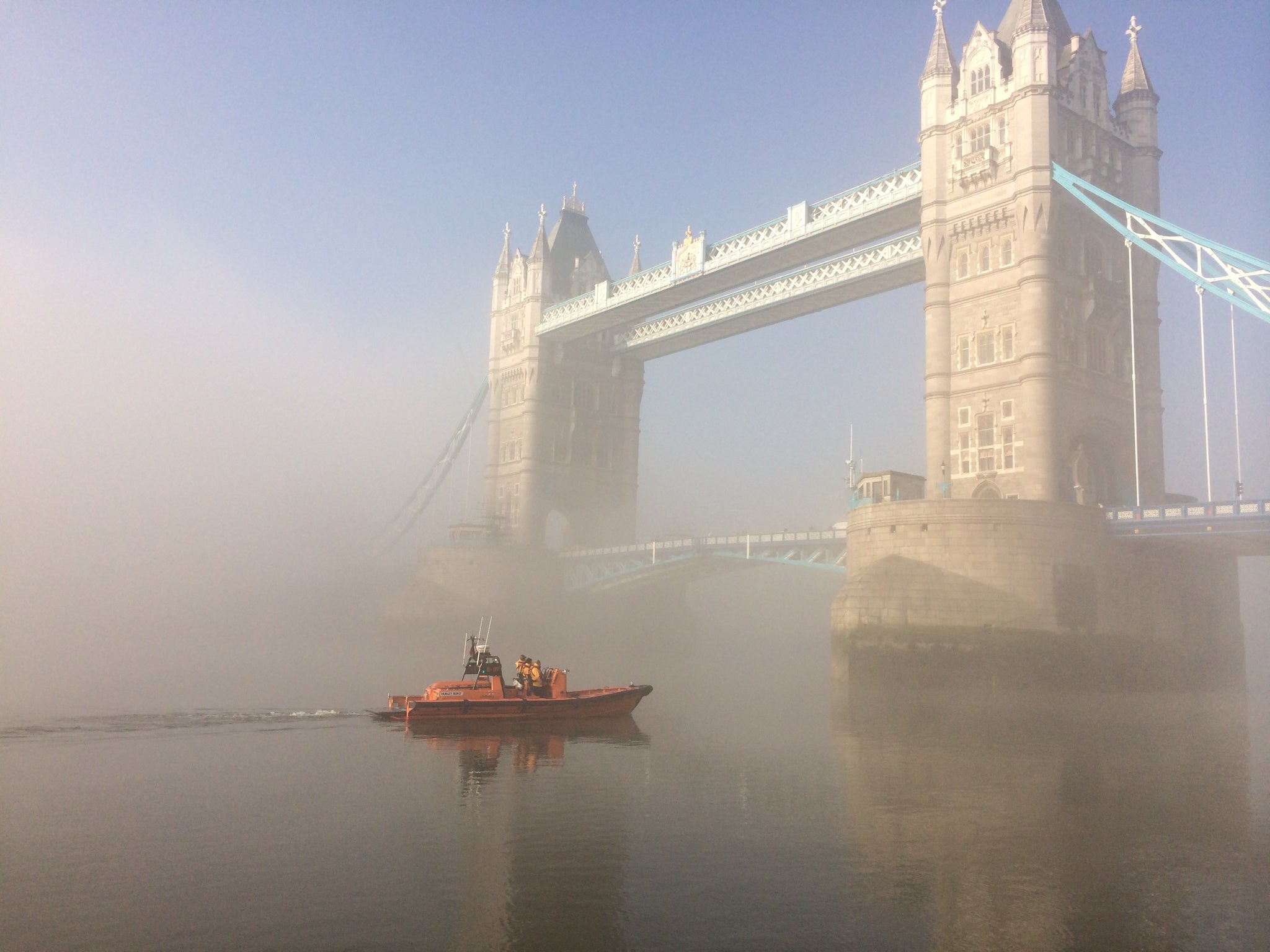 The photo tweeted by RNLI crewman Matt Leat