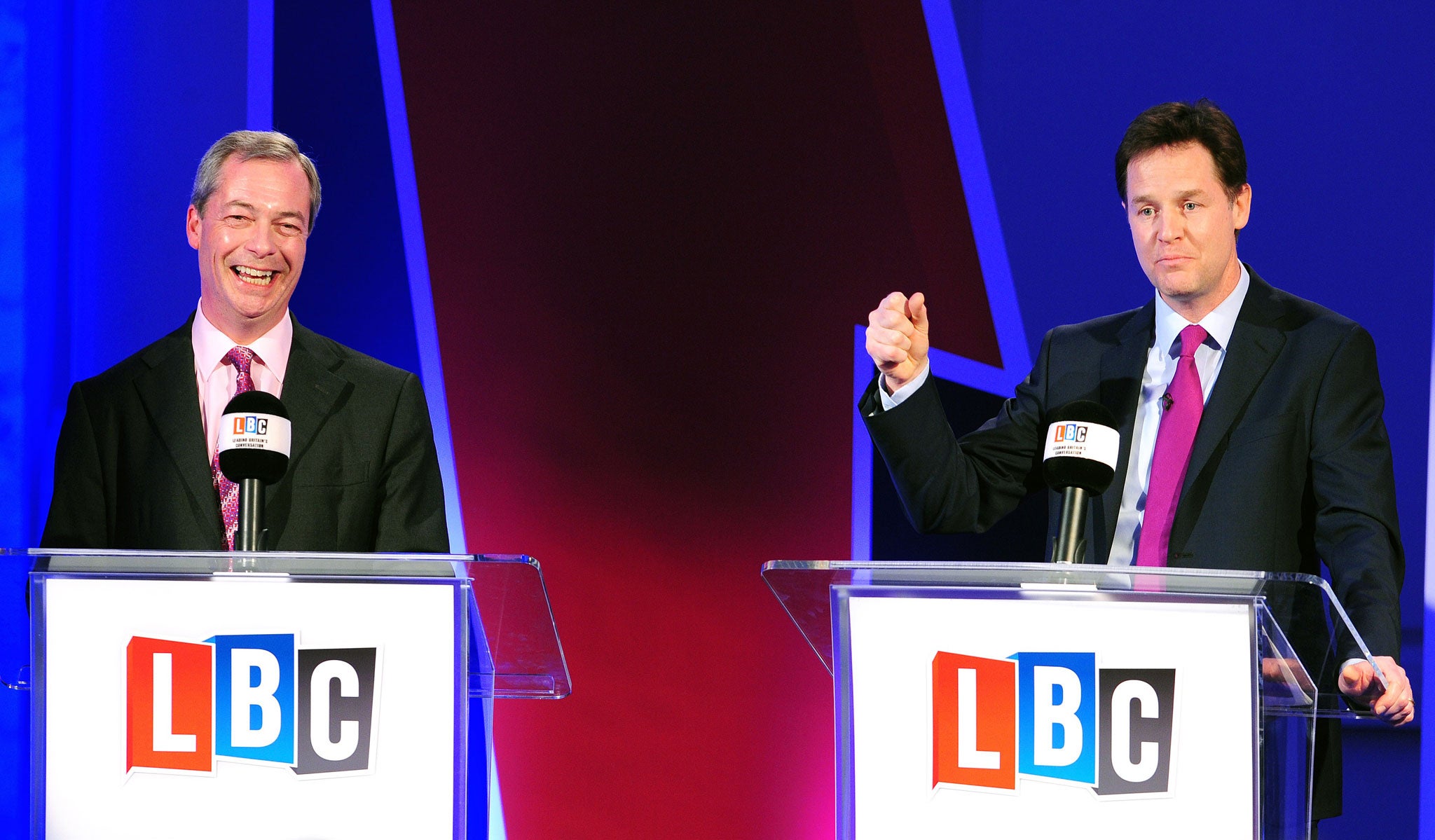 Nigel Farage: If Nick Clegg is a passionate supporter of the EU then why isn’t he standing up proudly?