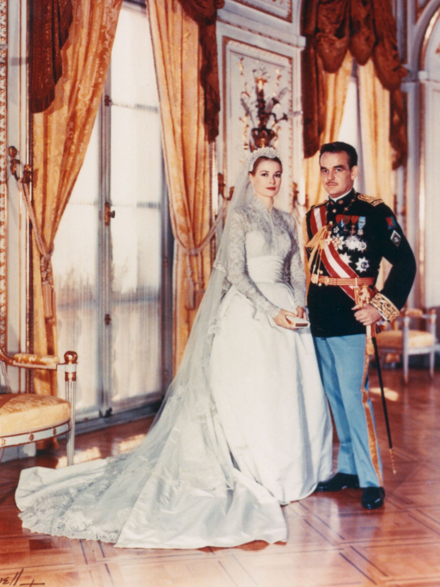 Grace Kelly and her husband, Prince Rainier