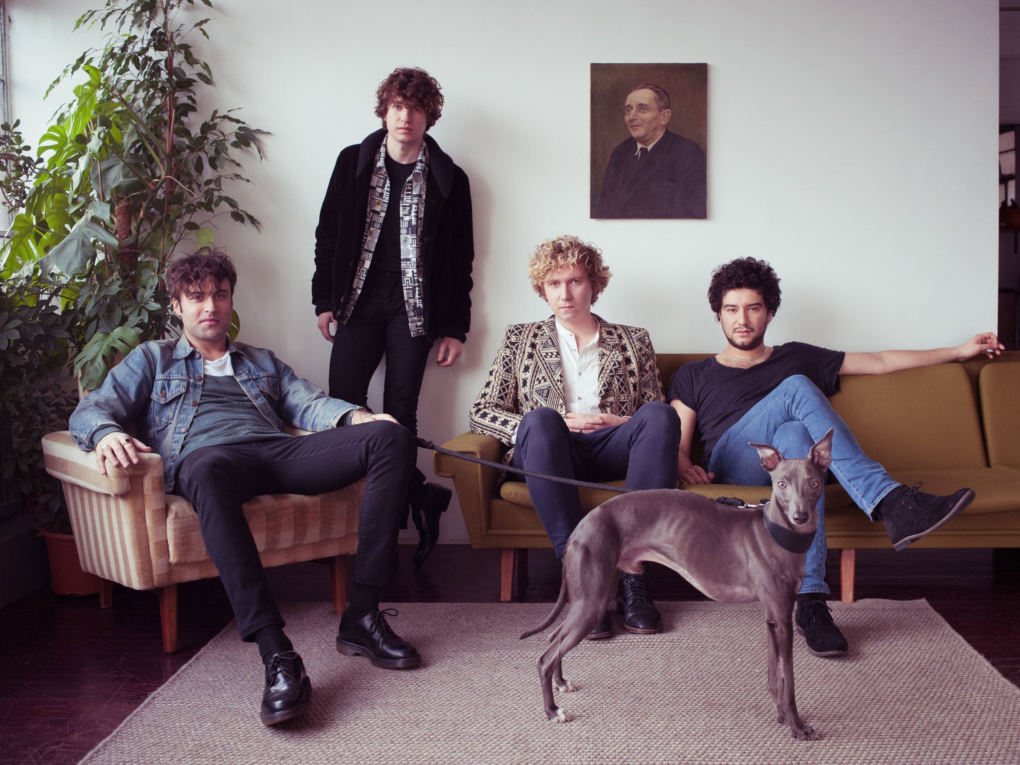 Top dogs: Peter Denton, Luke Pritchard, Hugh Harris and Alexis Nunez
