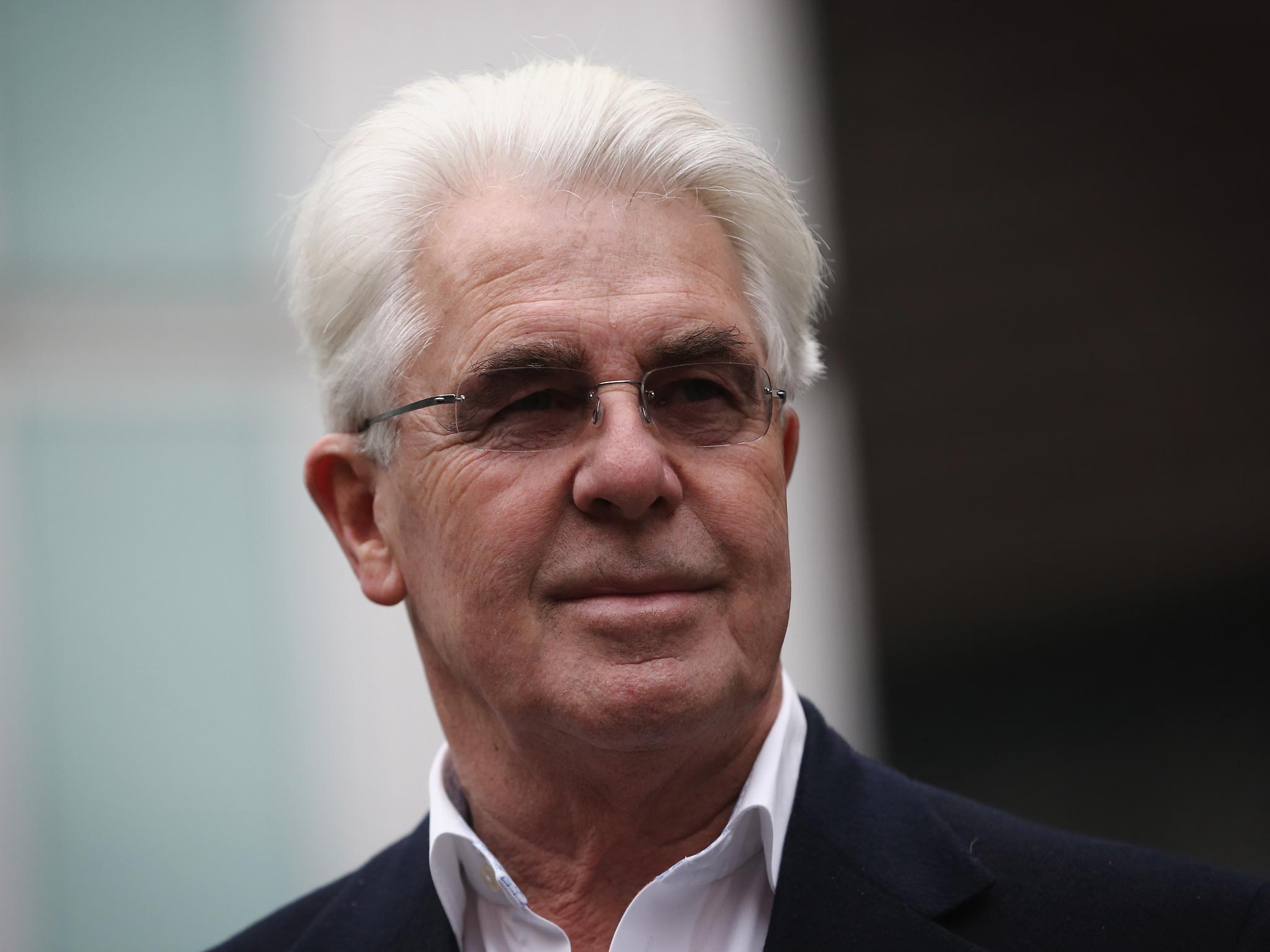 Publicist Max Clifford arrives at Southwark Crown Court