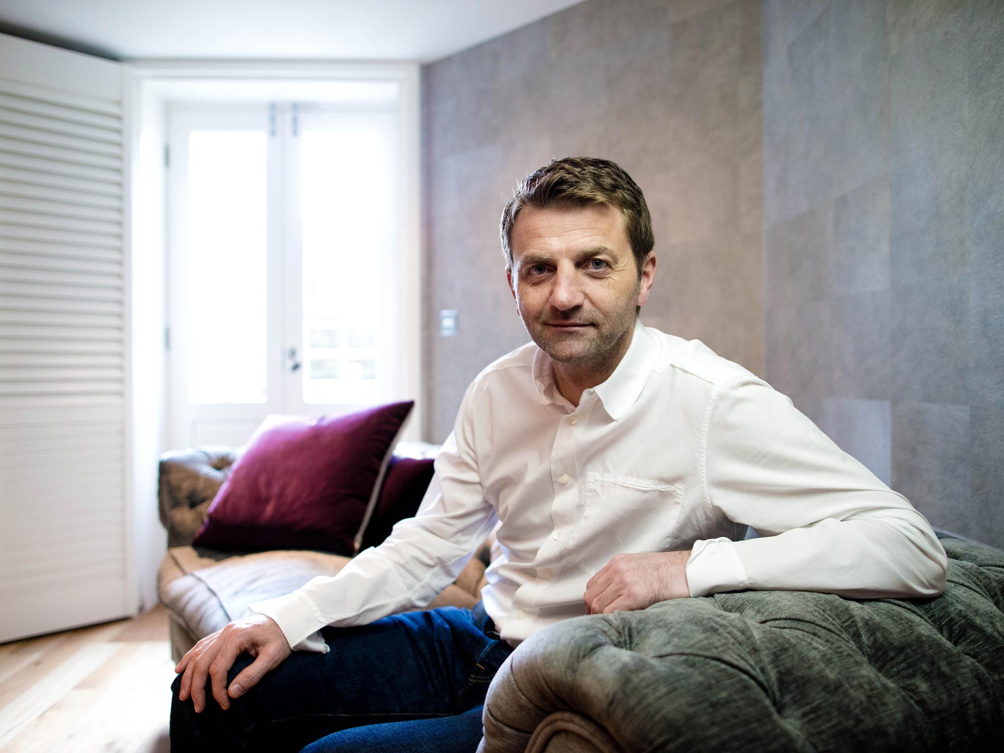 Tim Sherwood at his home near Berkhamsted