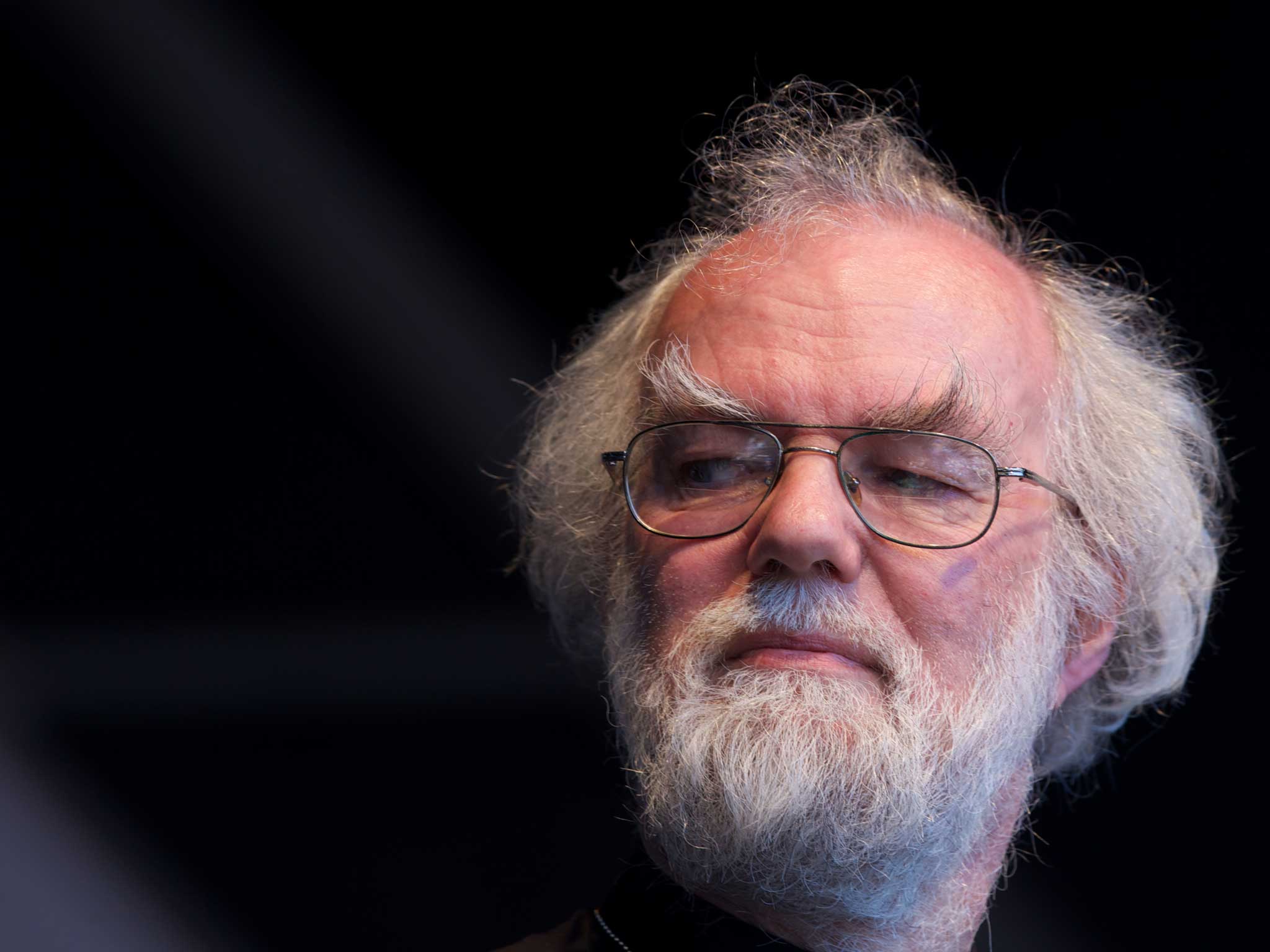 He has even tackled the former Archbishop of Canterbury, Rowan Williams, in his work (Getty Images)