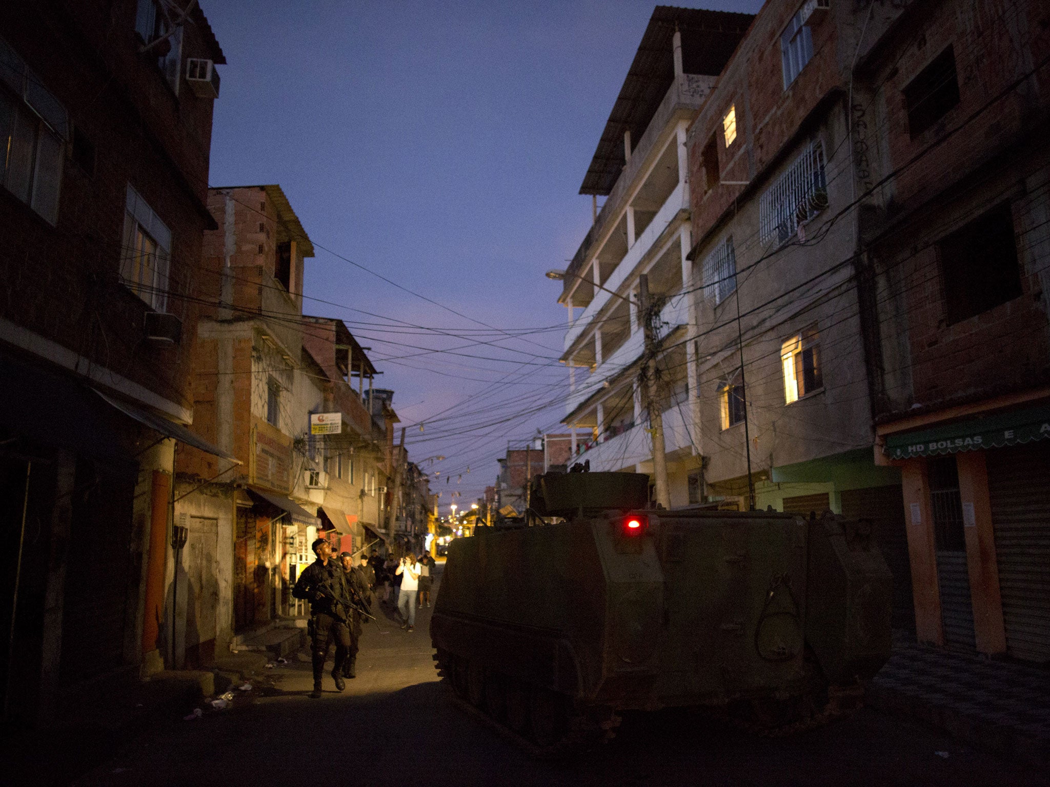 Special operations police during the pre-dawn raid on Mare, during which no shots were fired