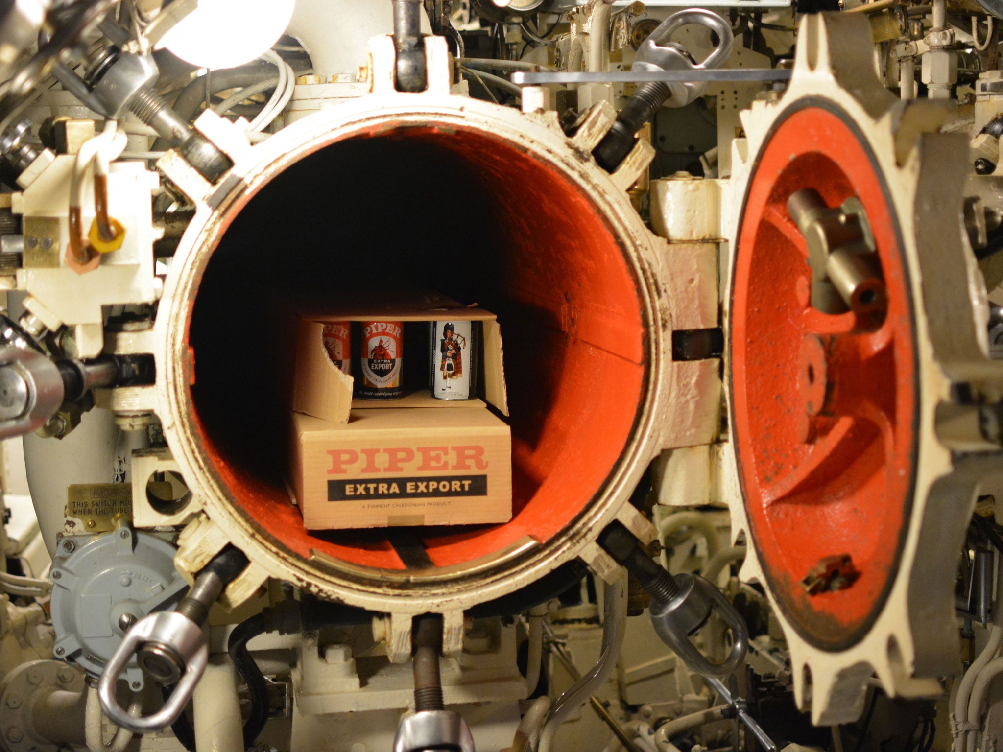 Beer was kept cool in the torpedo tube