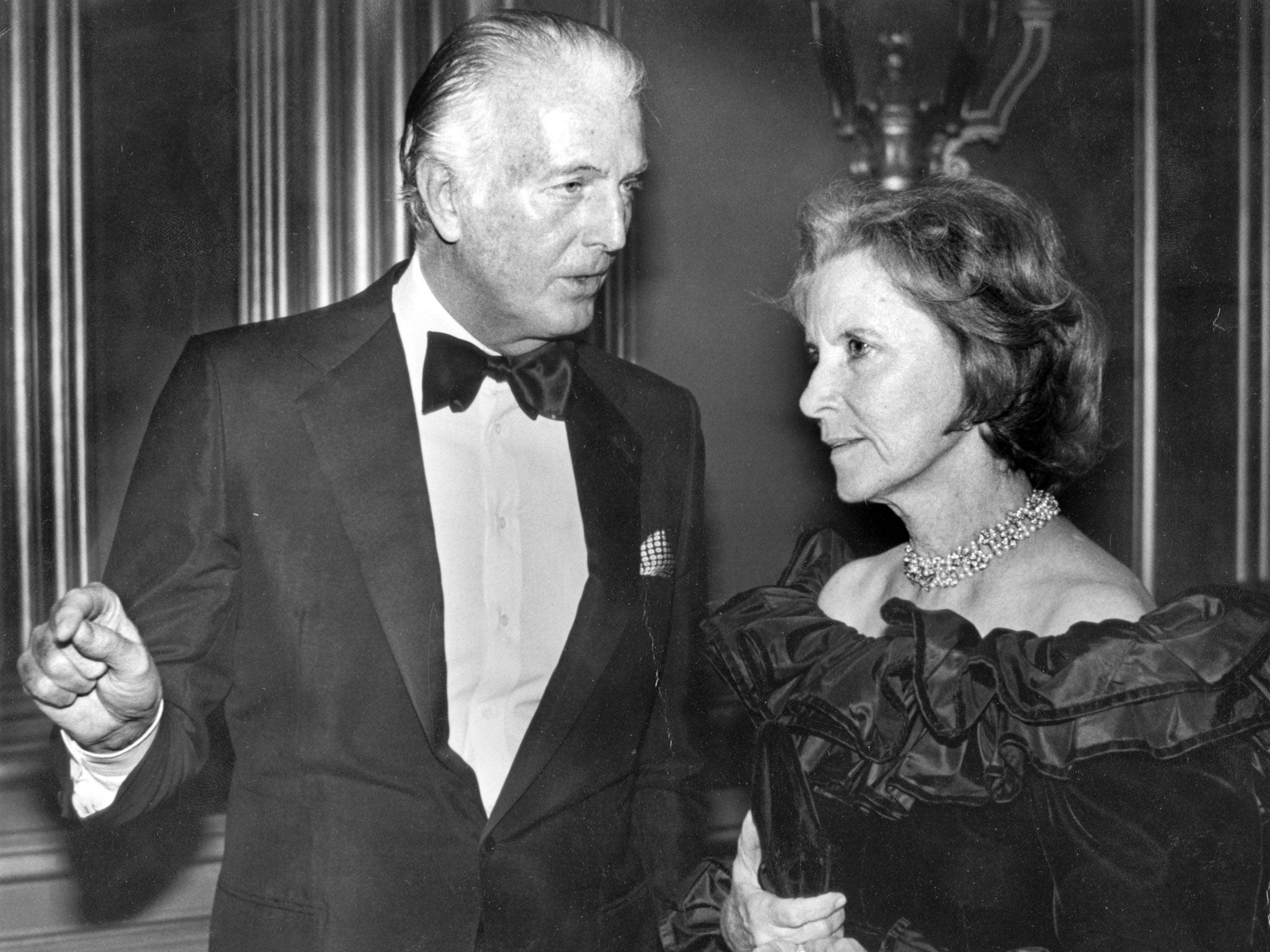 Mellon (pictured here with Hubert de Givenchy): with her husband she donated more than 1,000 objects to the US National Gallery