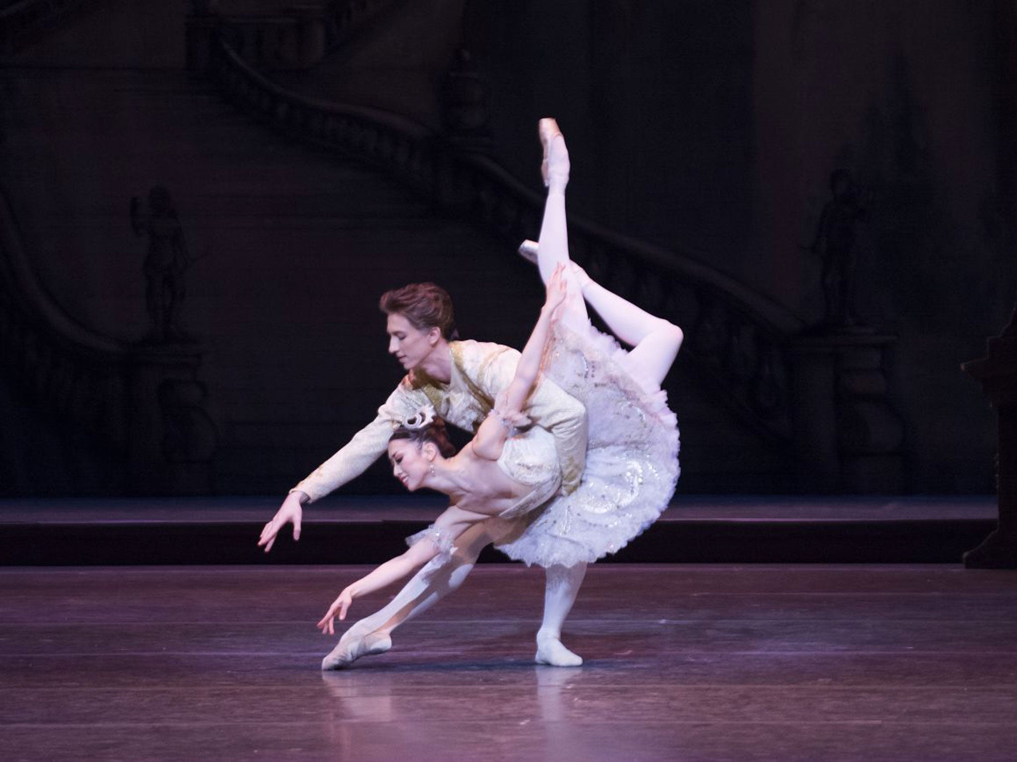 Vadim Muntagirov and Akane Takada in ‘The Sleeping Beauty’ at the Royal Opera House in 2014