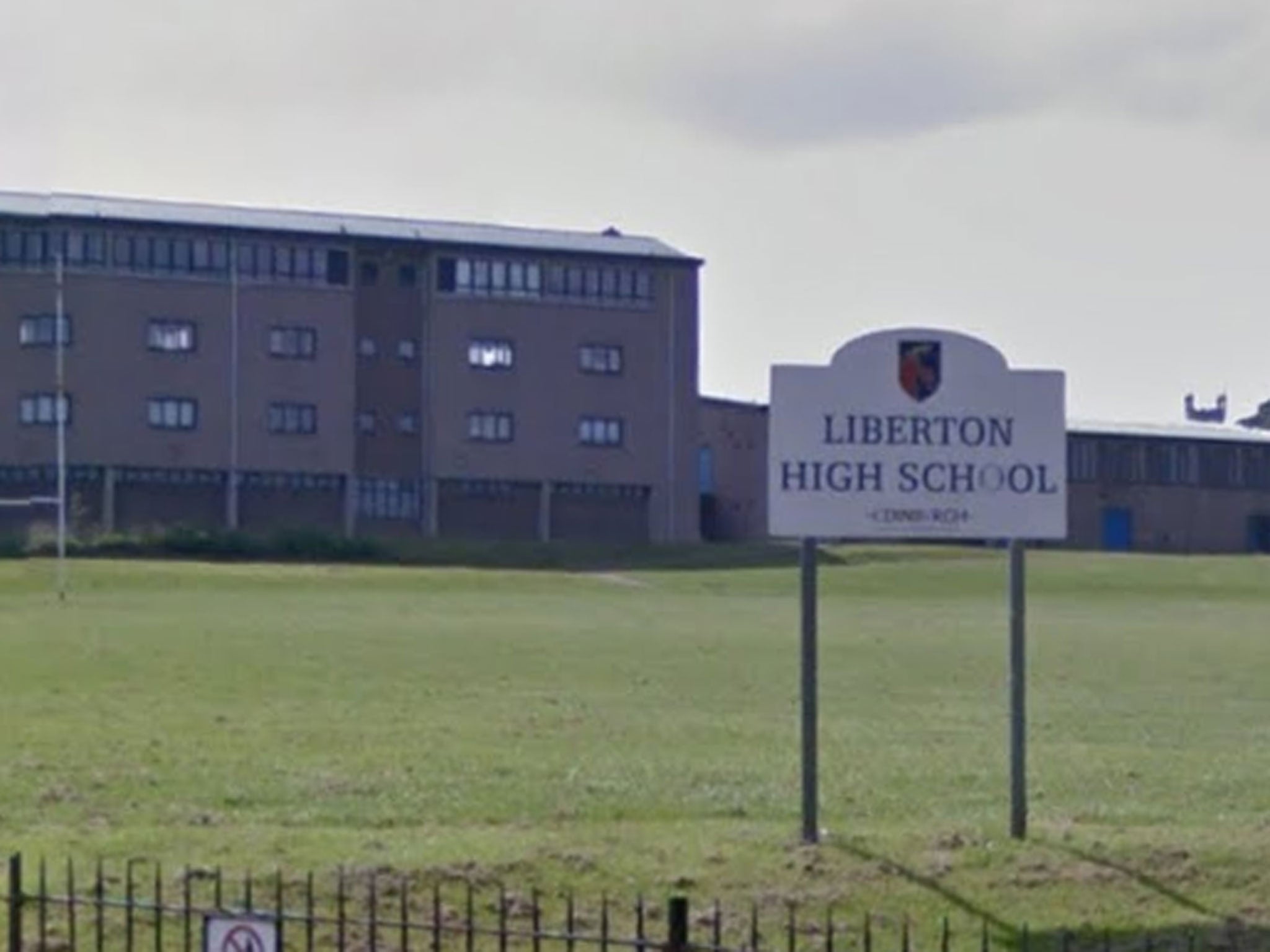 Police say inquiries into the incident at Liberton High School (pictured) are ongoing