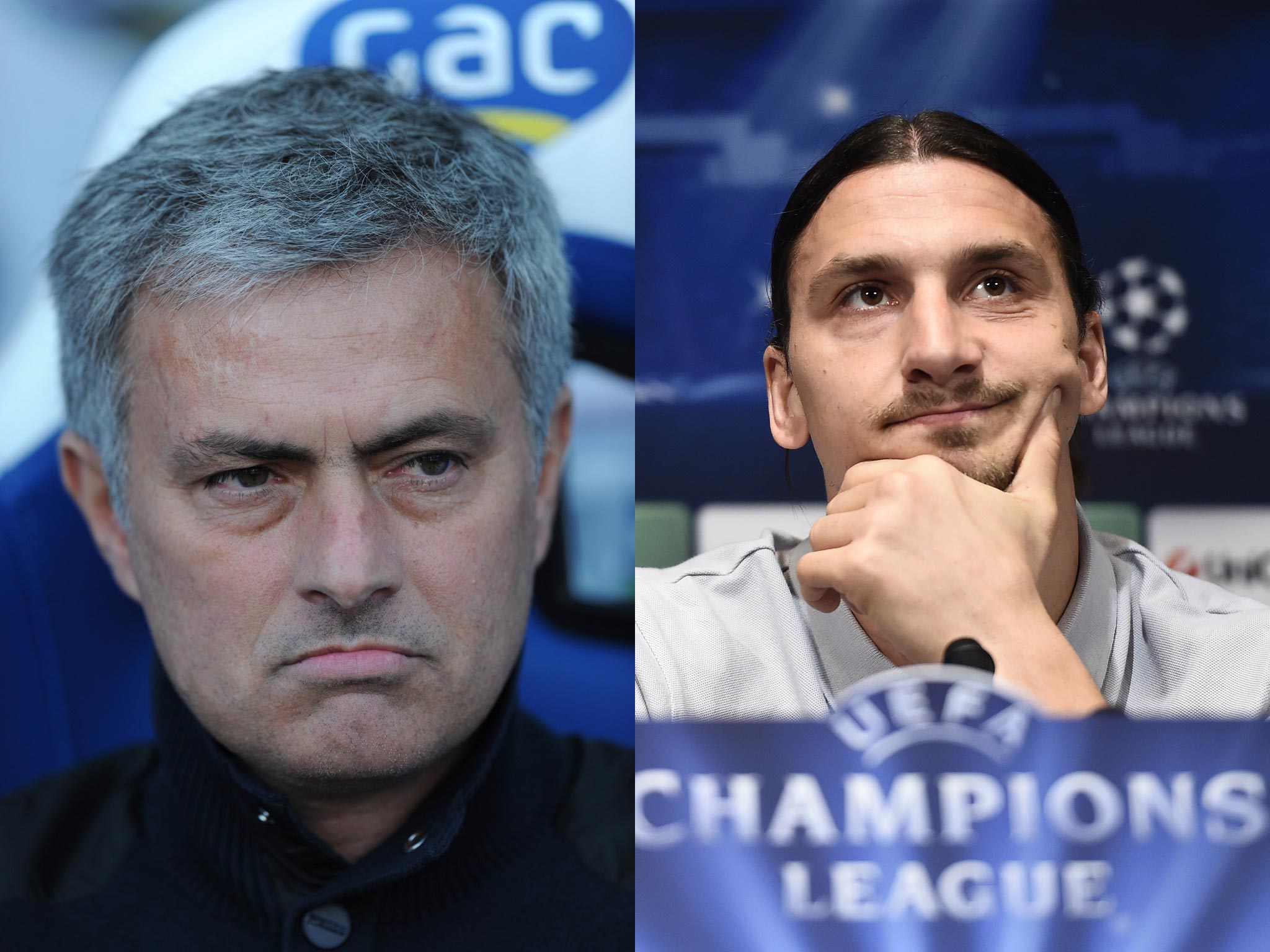 Jose Mourinho and Zlatan Ibrahimovic