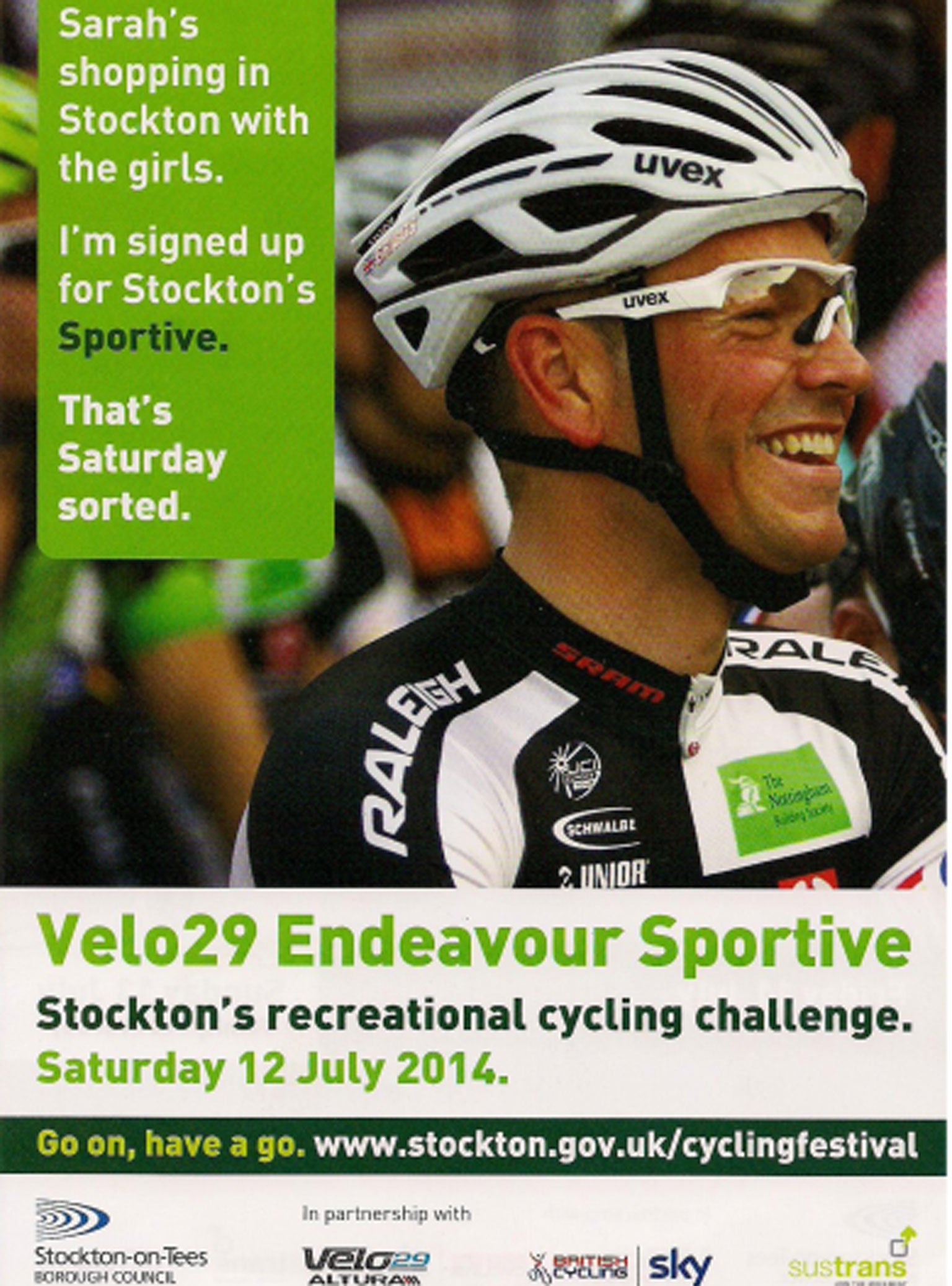 A photo of an advert issued by Stockton Borough Council that has since been withdrawn after complaints that it was sexist