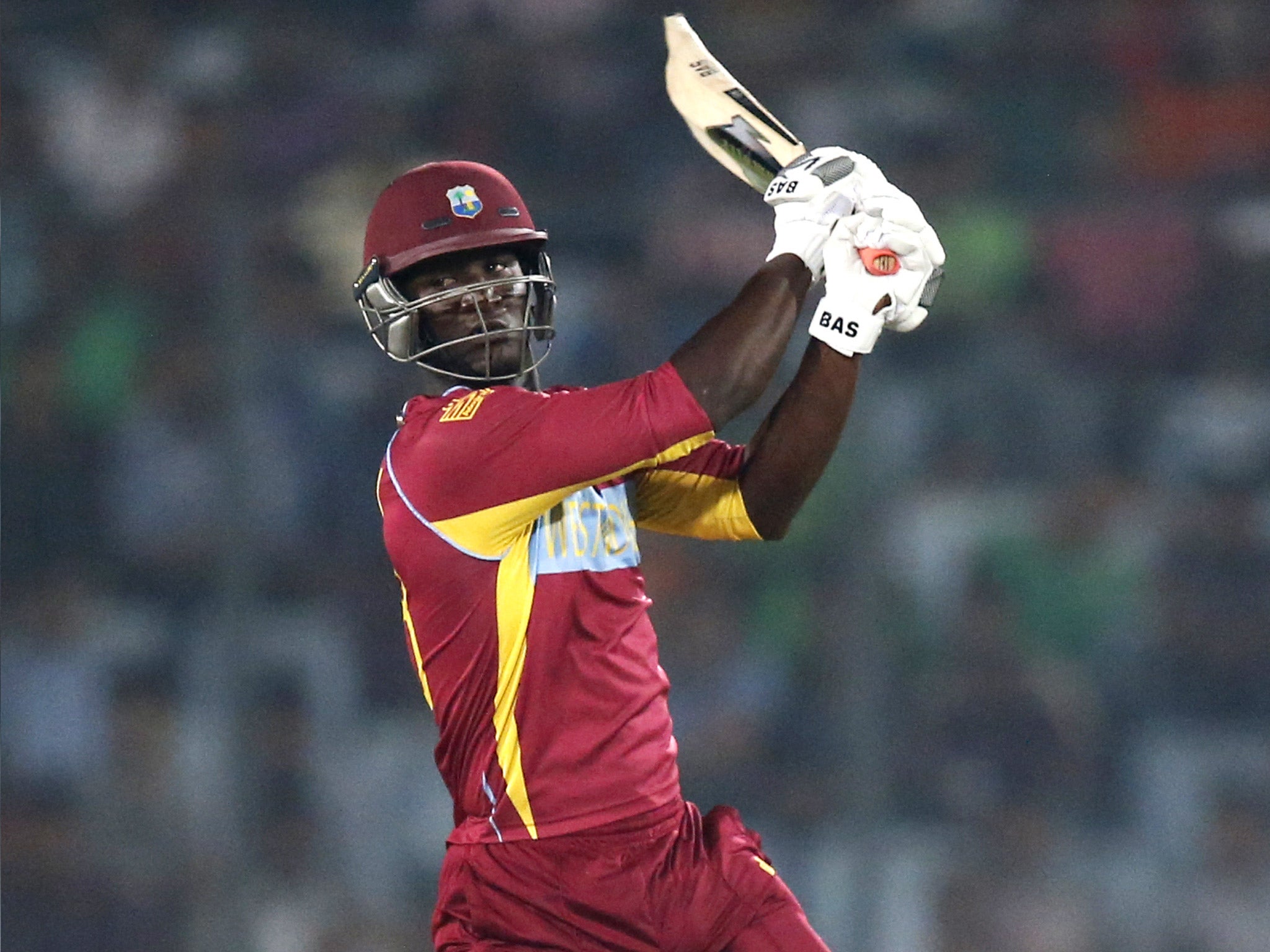 Darren Sammy hit an unbeaten 42 off 20 balls against Pakistan