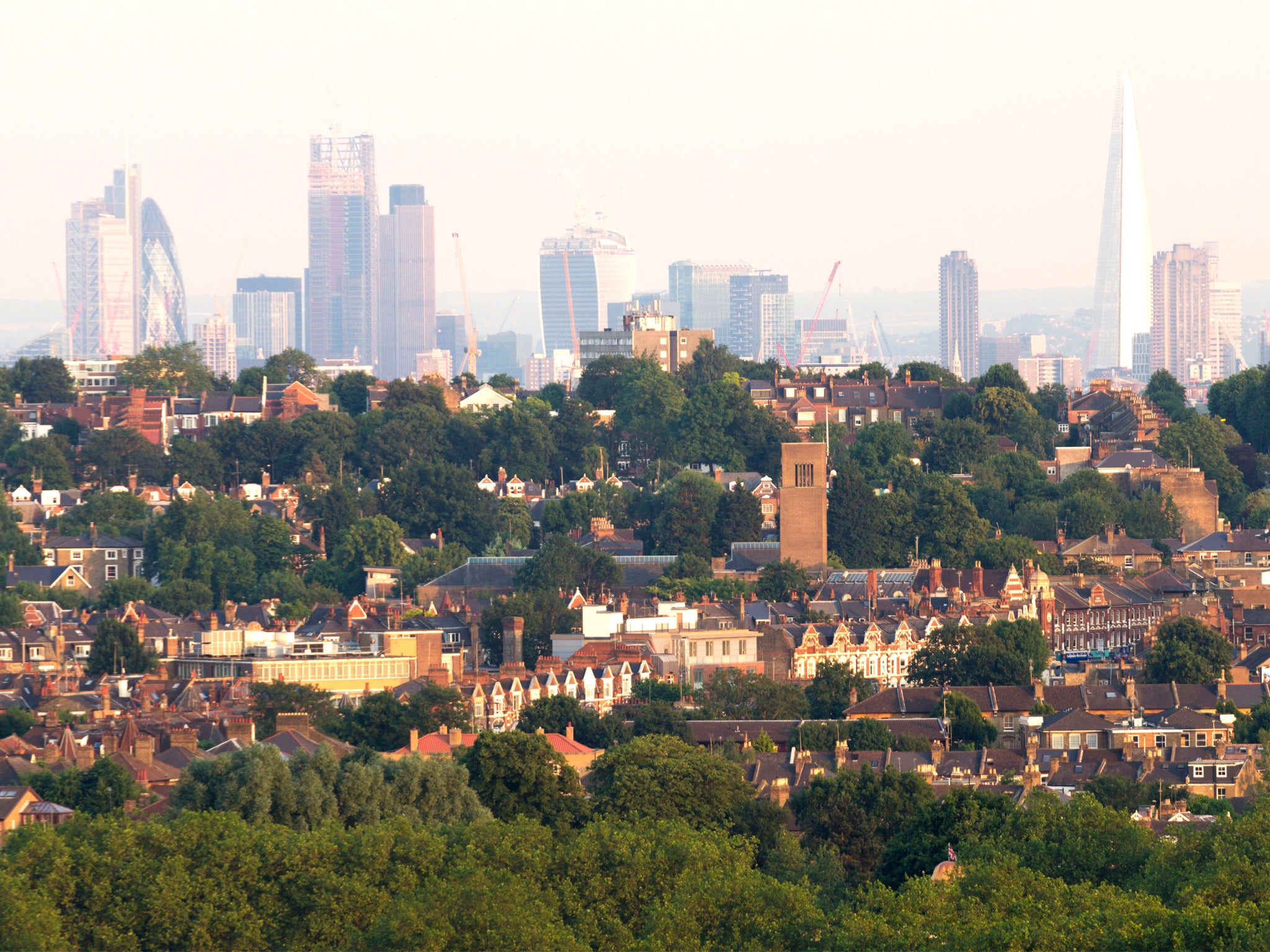 North London; some seven million people in suburbs are on the breadline