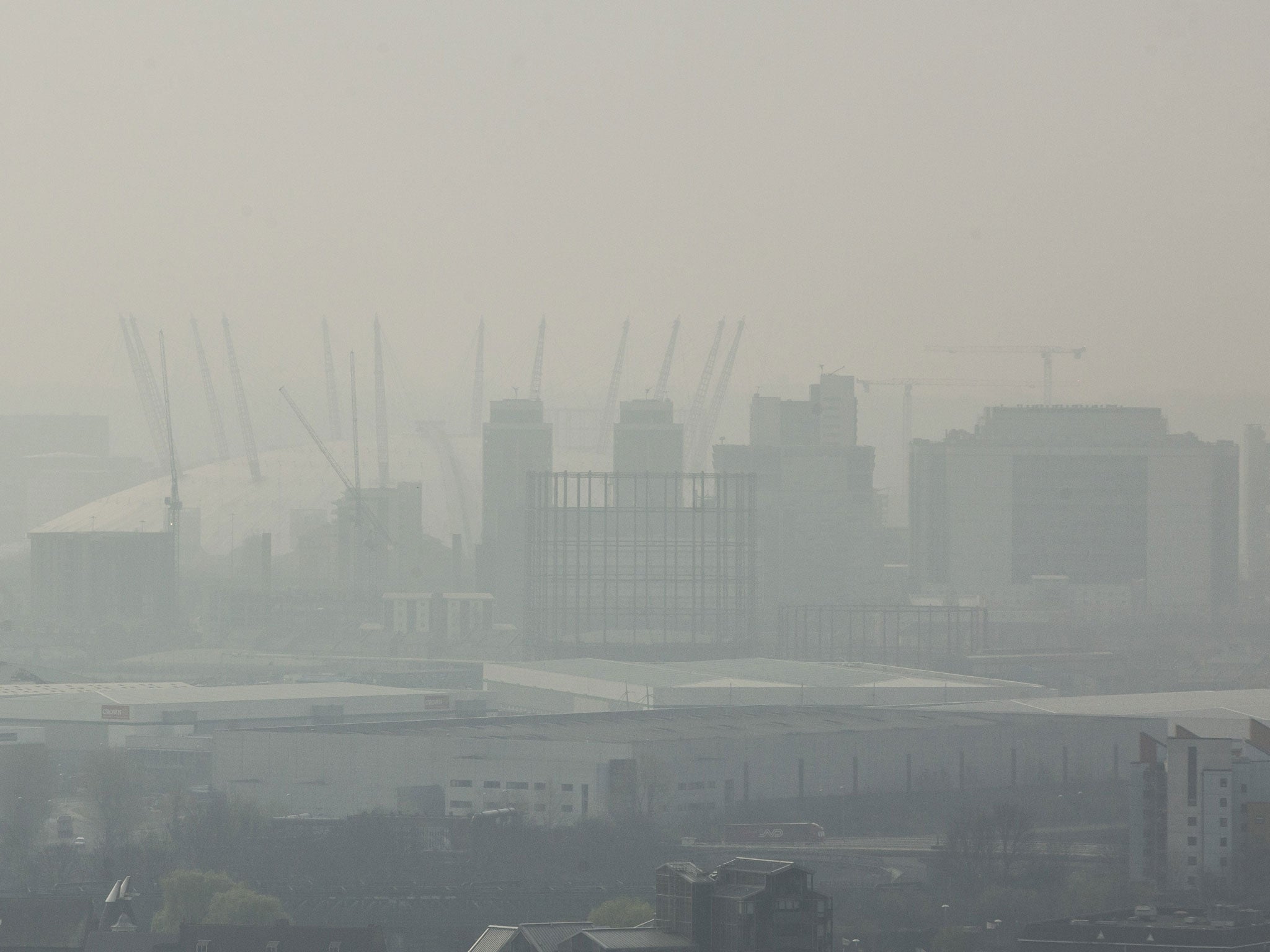 A combination of Saharan dust and toxic smog