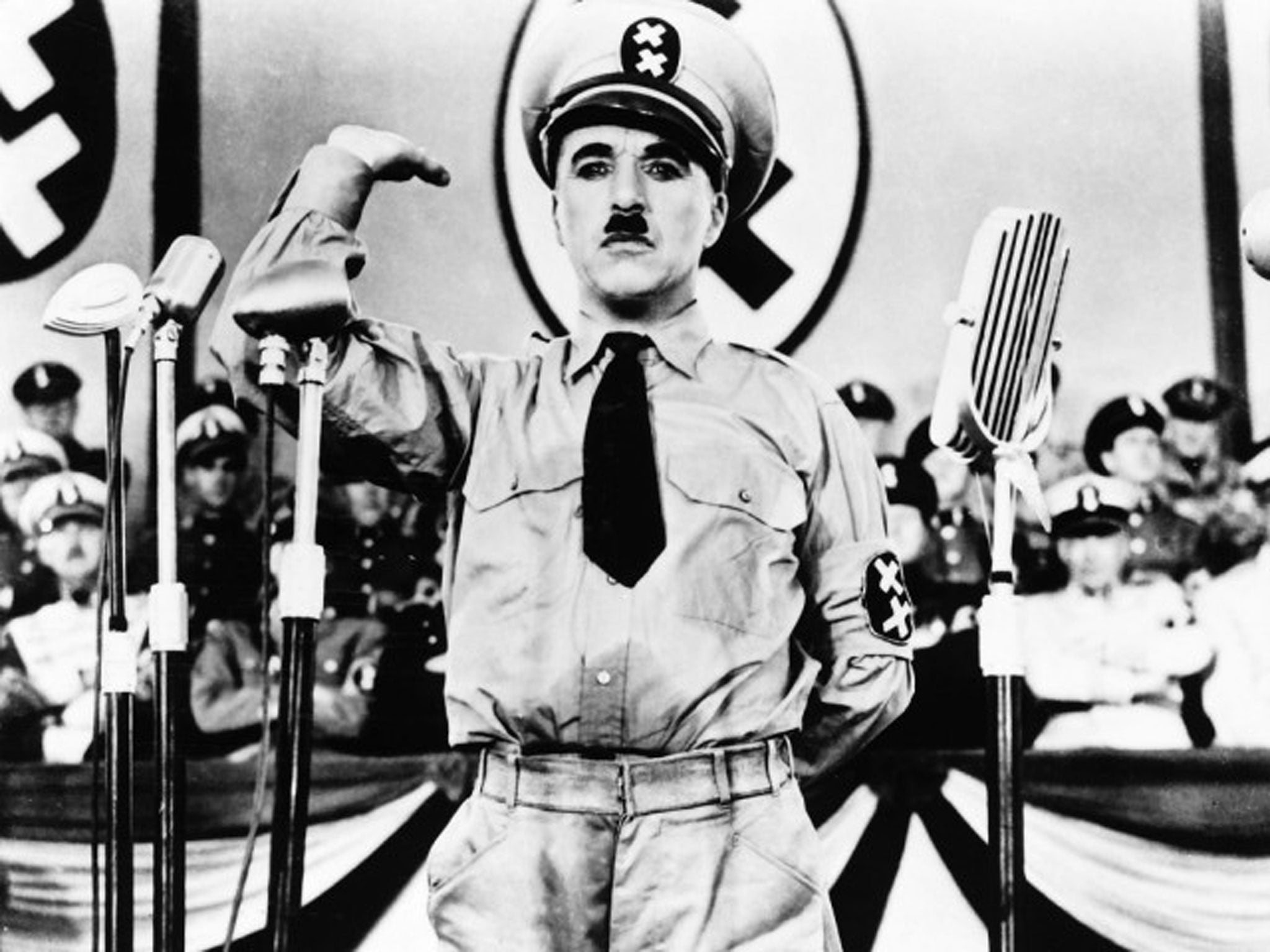 Charlie Chaplin in The Great Dictator