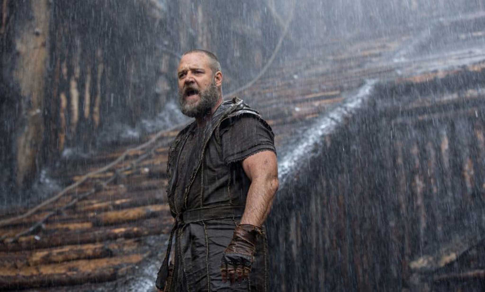 Rain over me: Russell Crowe stars in Darren Aronofsky's epic 'Noah'