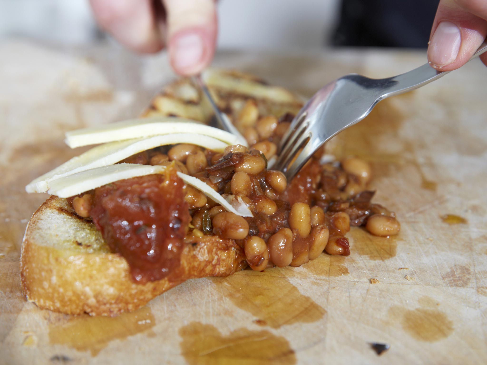 Ultimate coffee baked beans on toast