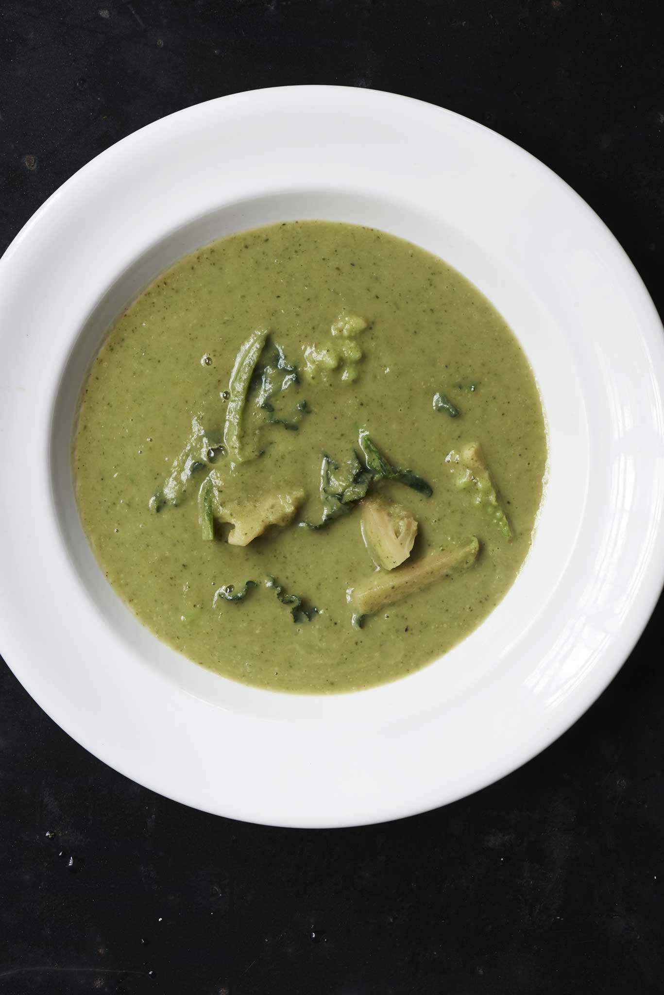 You can make Mark's soup with any kind of broccoli