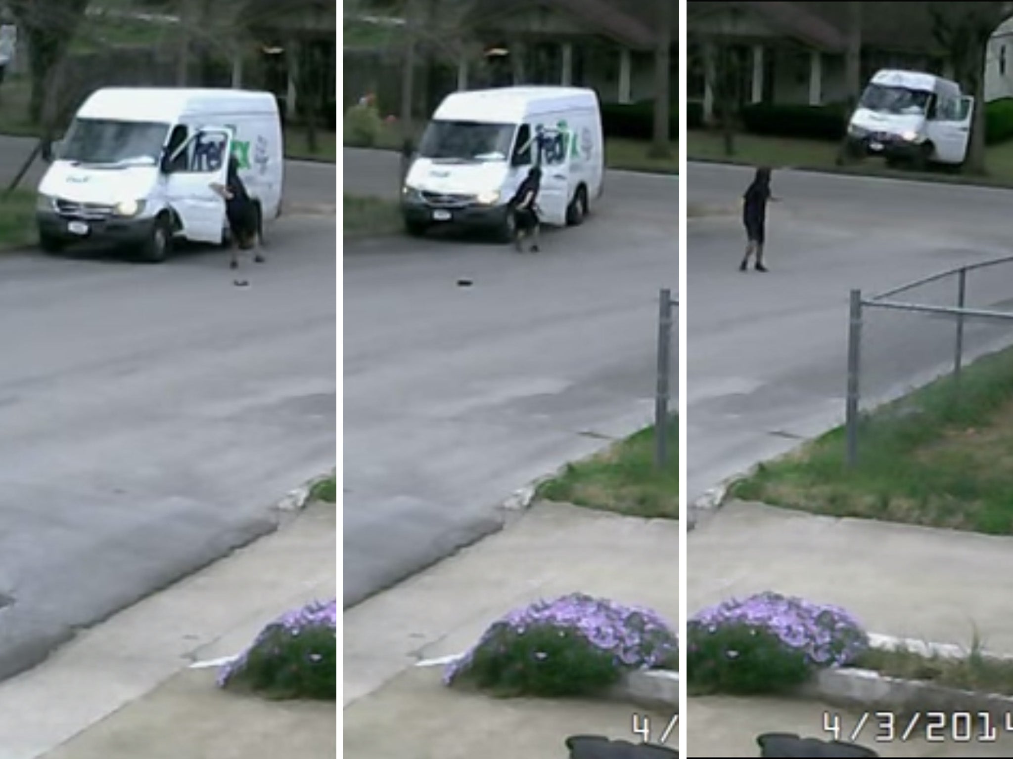 It's all downhill from here: The driver's day didn't start well