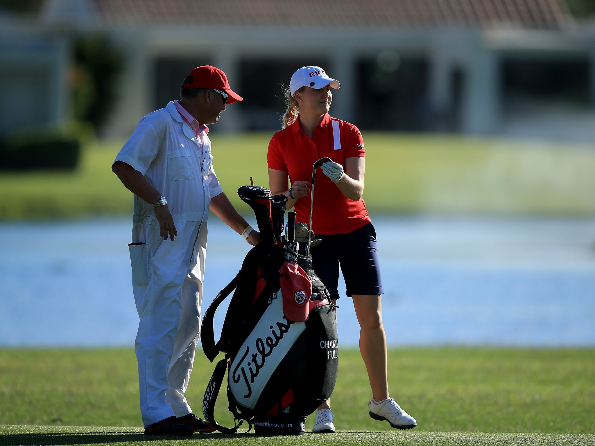 Charley Hull is two shot off the lead after a stunning six-under-par 66 on Saturday