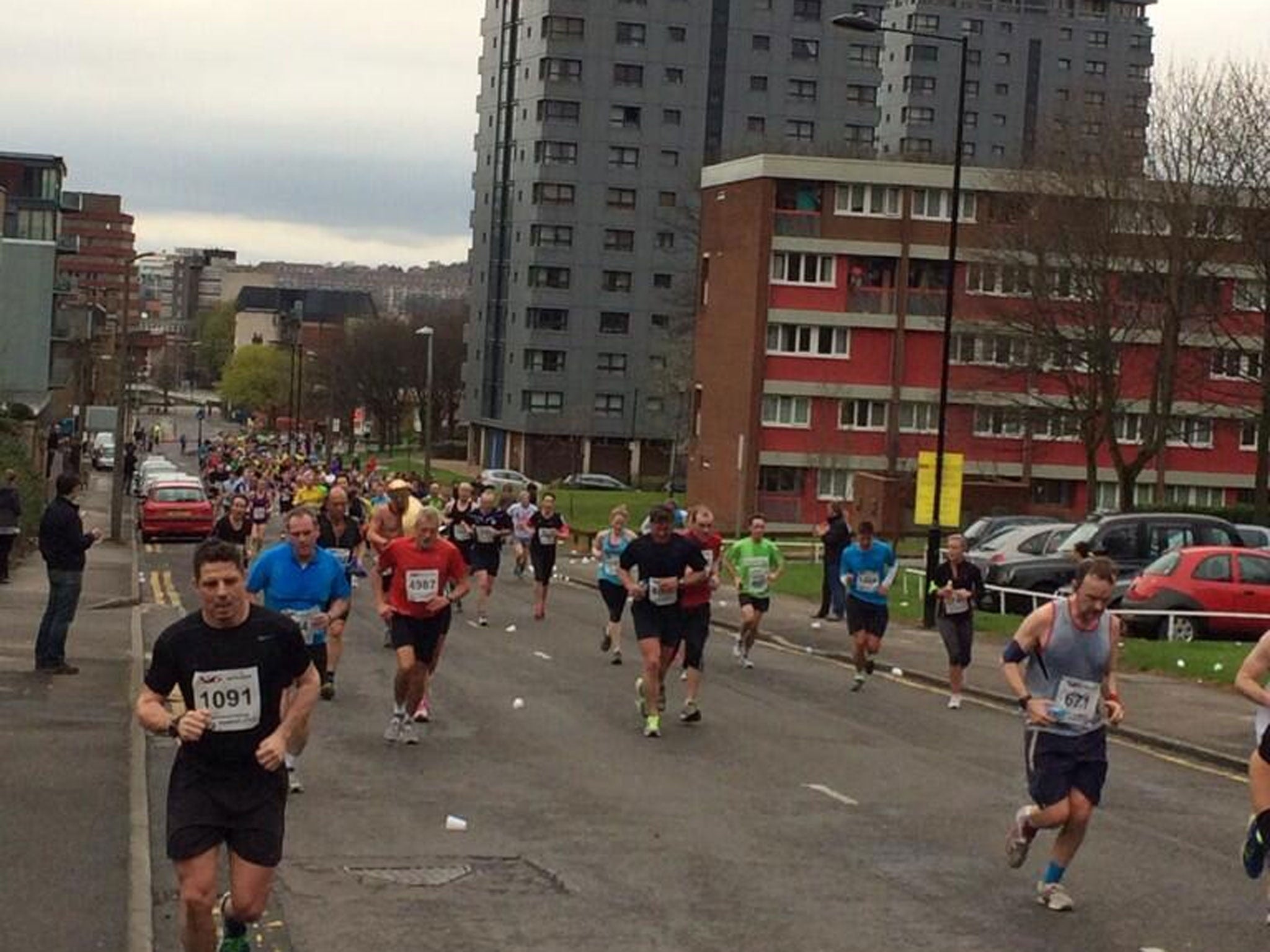 Determined runners pressed on despite the cancellation