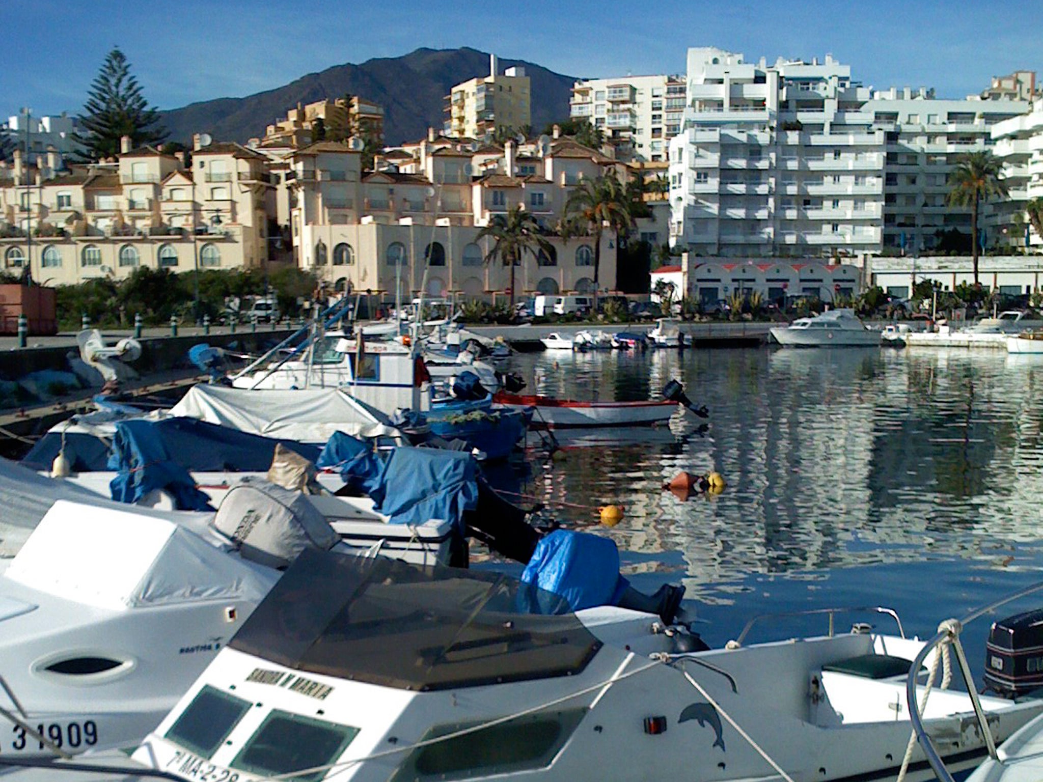 File image: The incident happened near Estepona, Costa del Sol, southern Spain