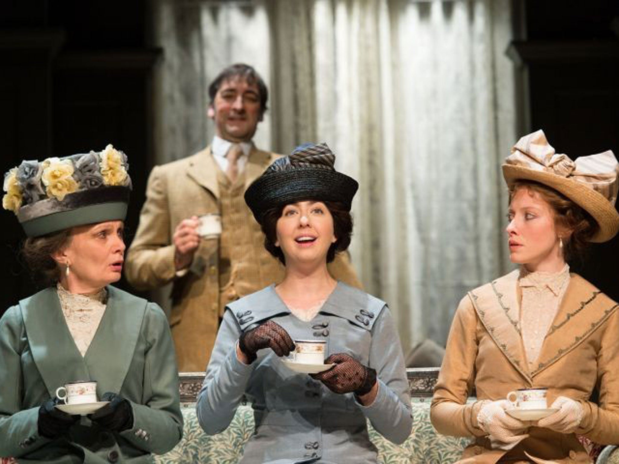 A tasty brew: ‘Pygmalion’ with Jane Lambert, Alistair McGowan, Rachel Barry (as Henry Higgins and Eliza Doolittle) and Anna O’Grady