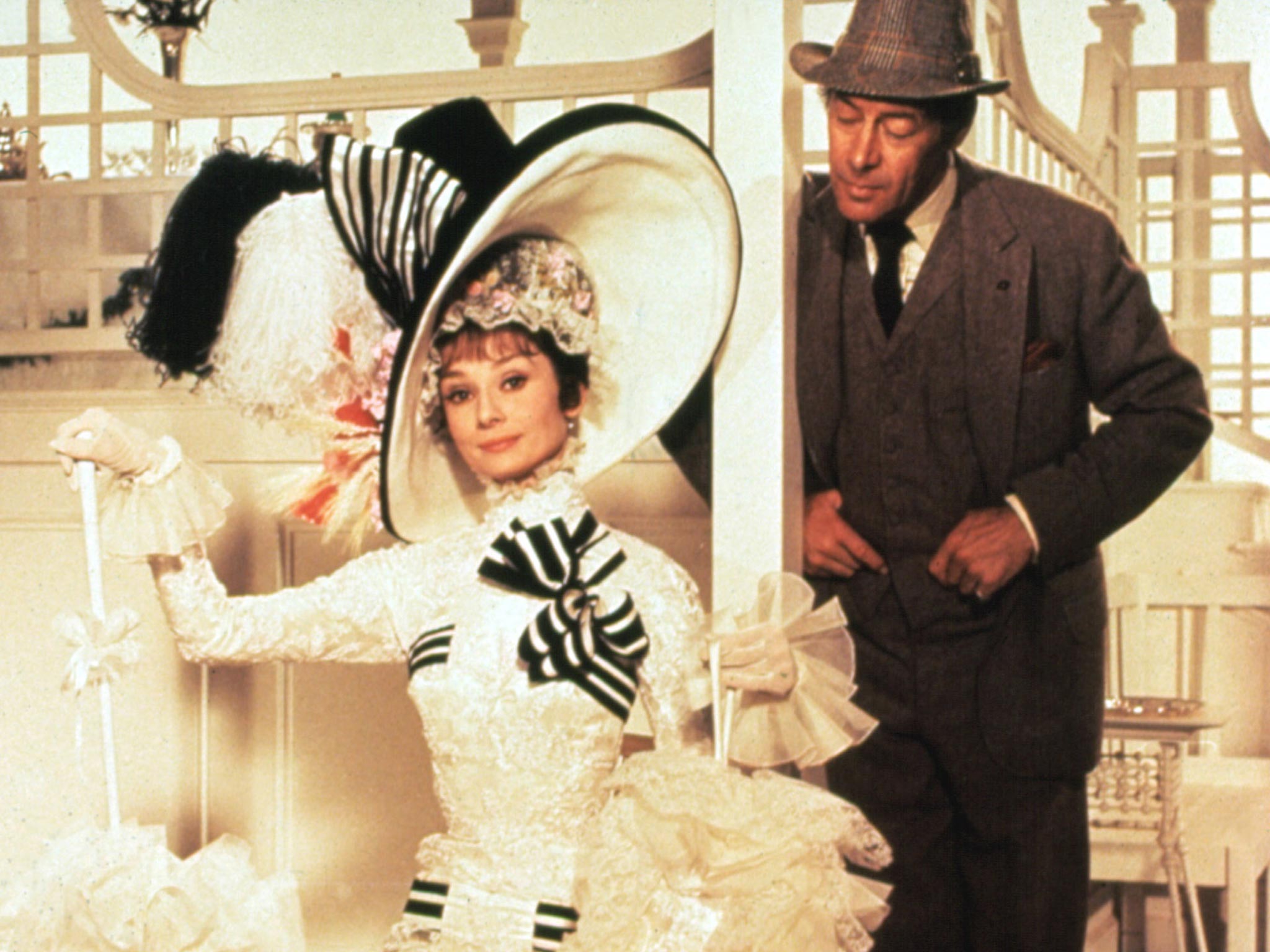 Hepburn starred as Eliza Doolittle with Rex Harrison as Professor Henry Higgins in 'My Fair Lady' (1964) the musical adaptation of 'Pygmalion'