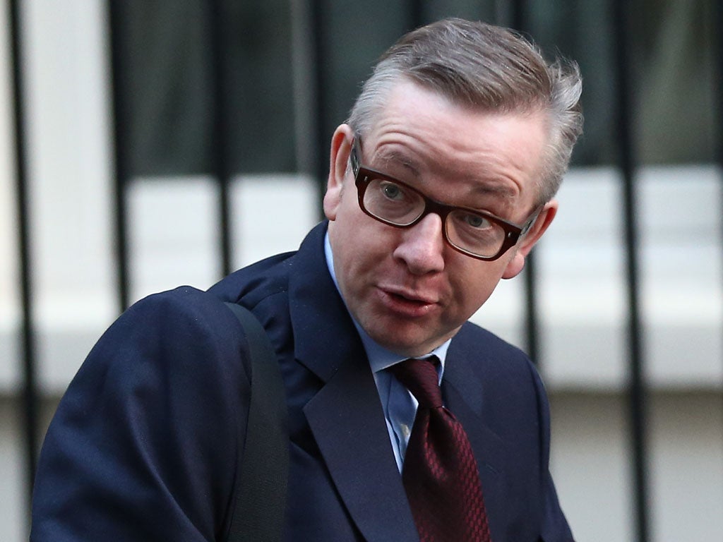 Michael Gove, the Secretary of State for Education arrives on Downing Street ahead of the weekly cabinet meeting on February 4, 2014 in London, England.