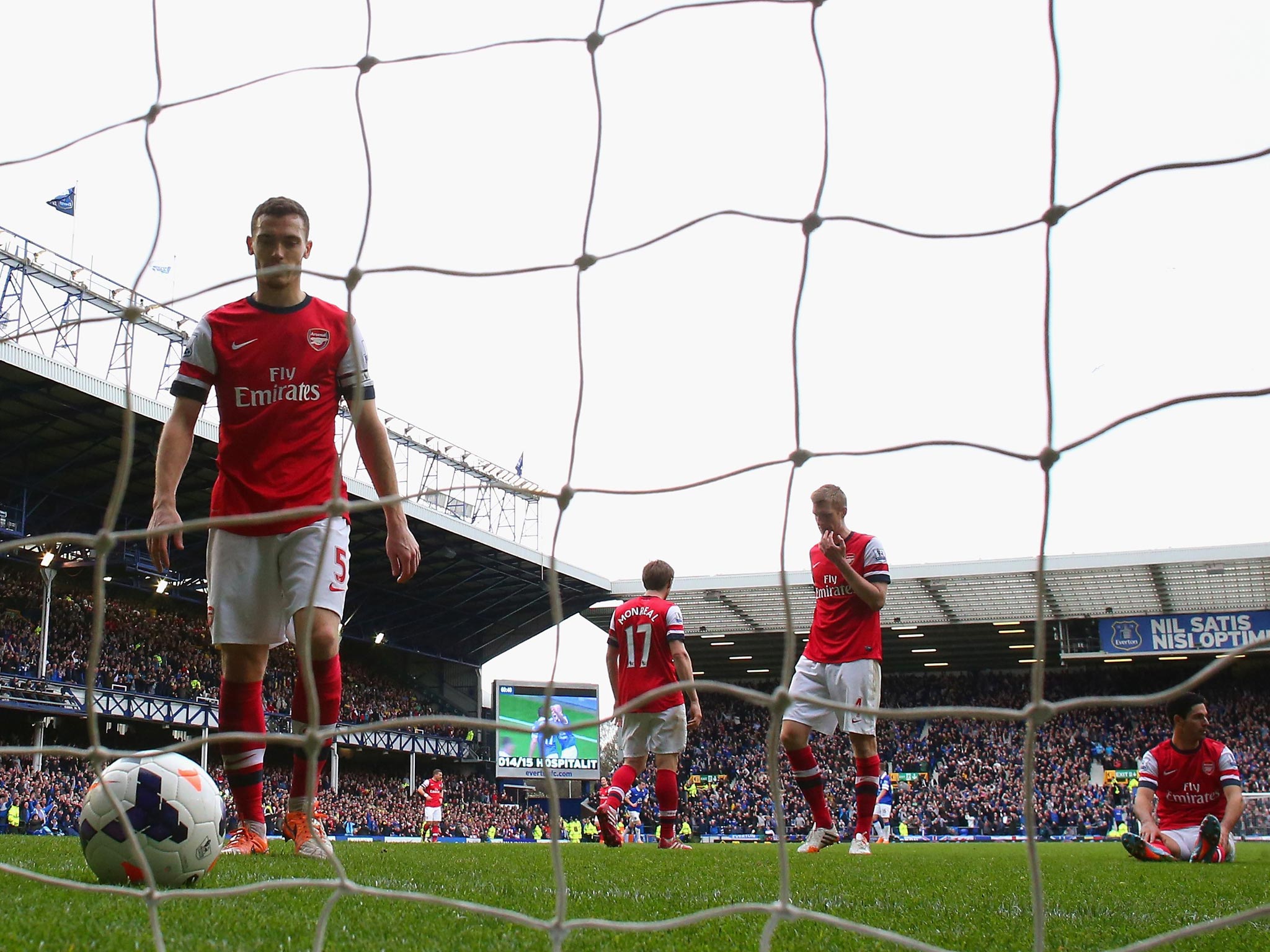 Thomas Vermaelen (left) and his Arsenal team-mates need to recover from their latest mauling