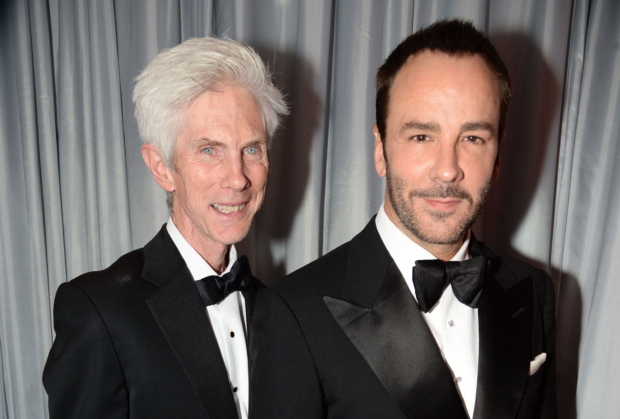 Richard Buckley (left) and Tom Ford (right) met at a fashion show in the 1980s.