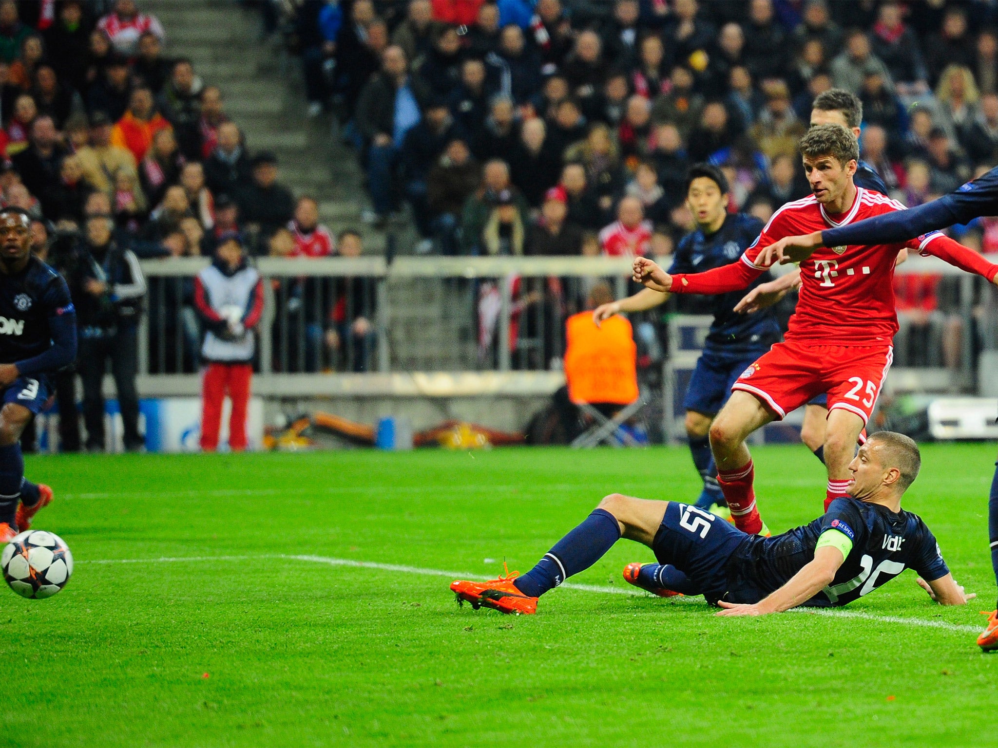 Thomas Muller's goal restored Bayern's control of the tie (GETTY)