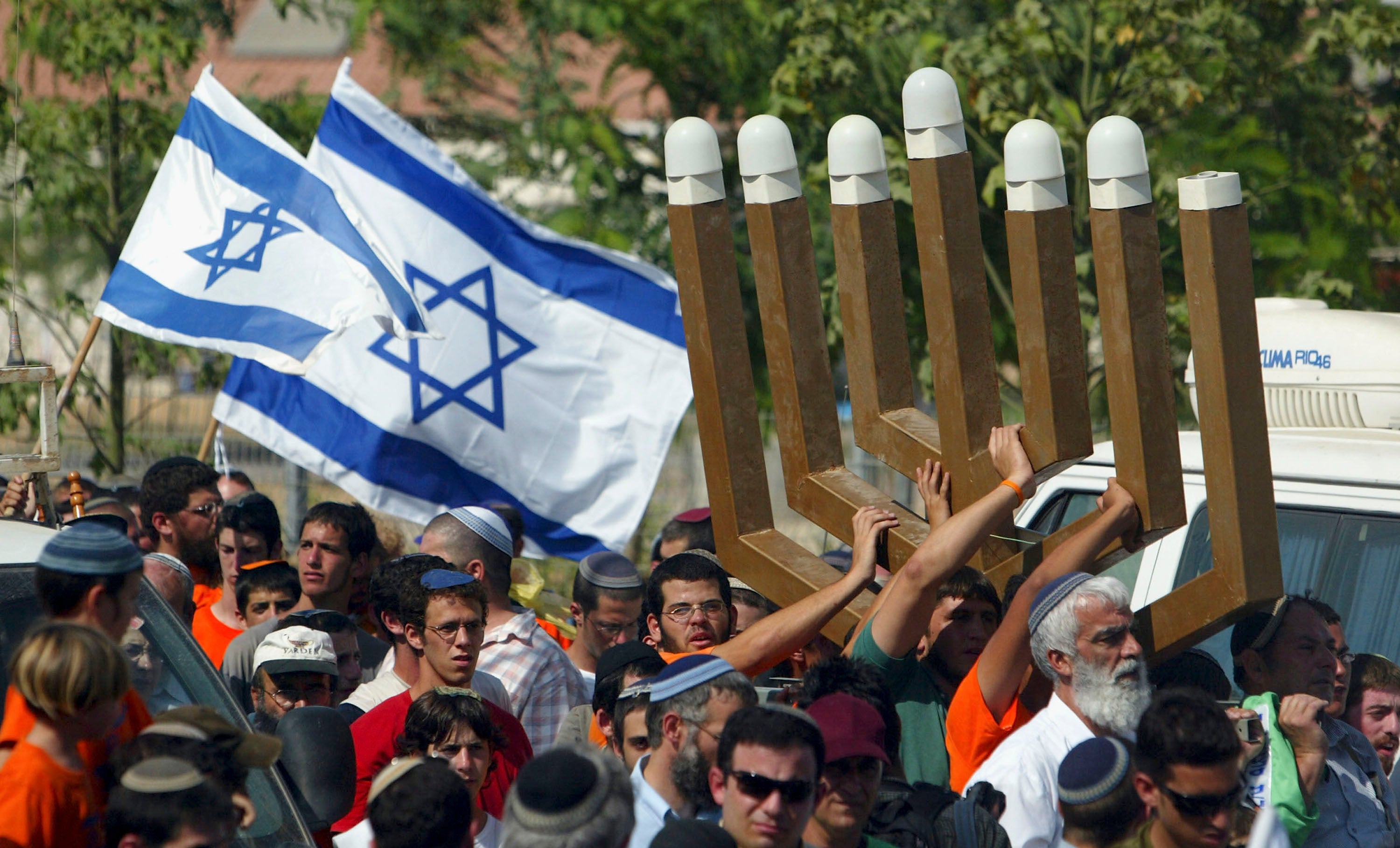 The seven-branched menorah has been a symbol of Judaism for millenia; the nine-branched variant is used to celebrate Chanukah.