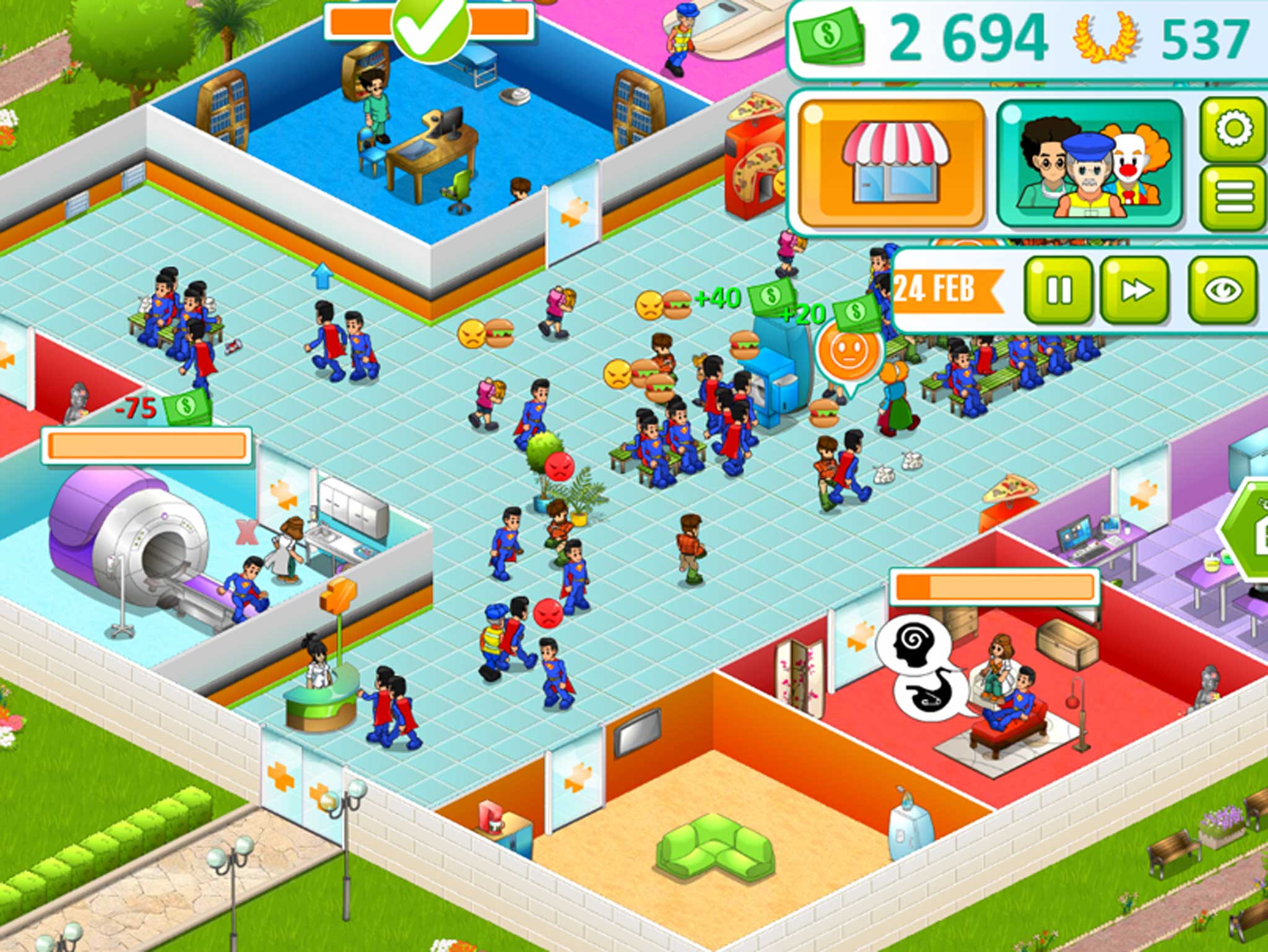 Hospital Manager is a suitable transplant for Theme Hospital