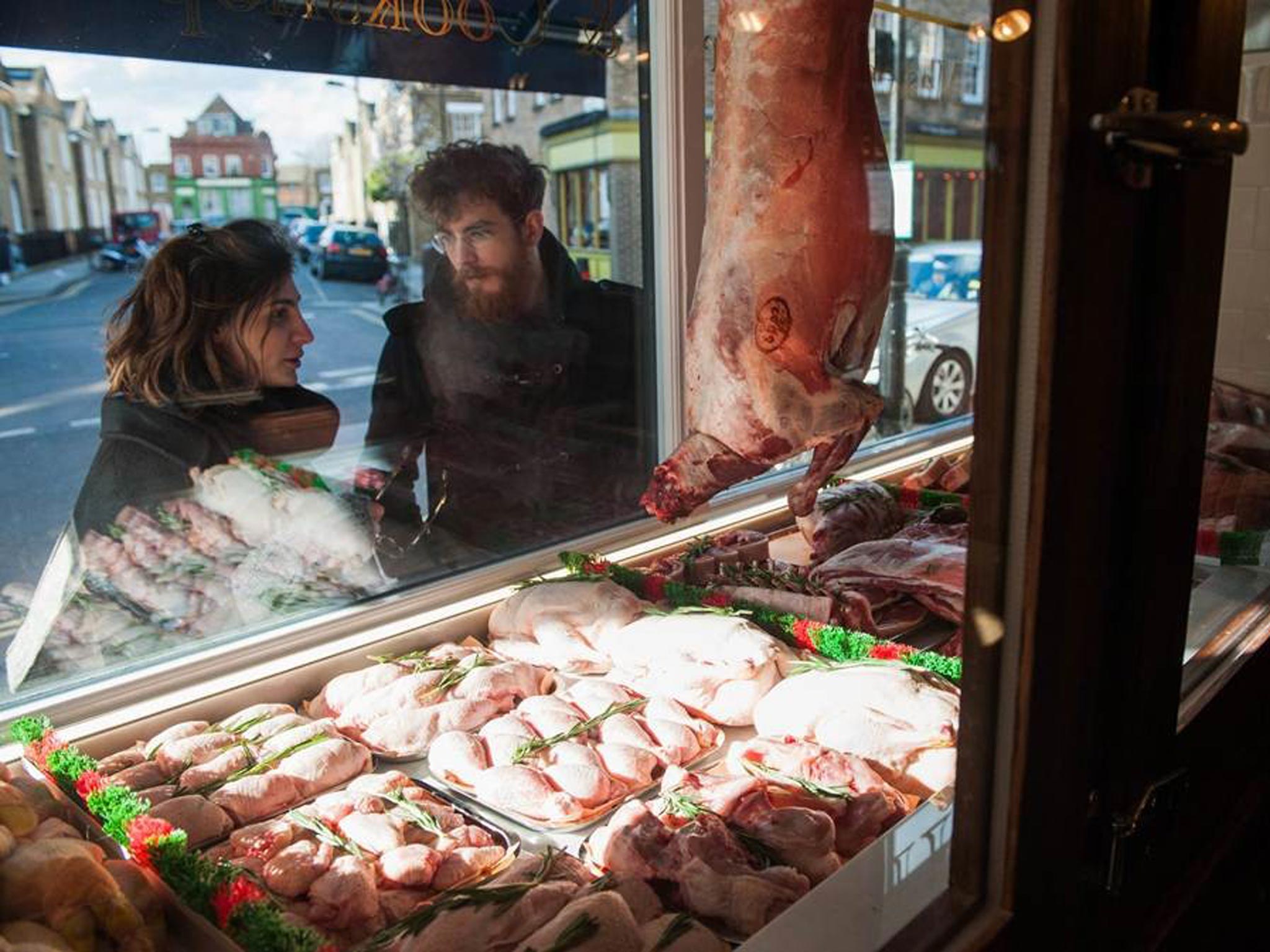 Meat treat: some of the delights on offer at Hill & Szrok in London