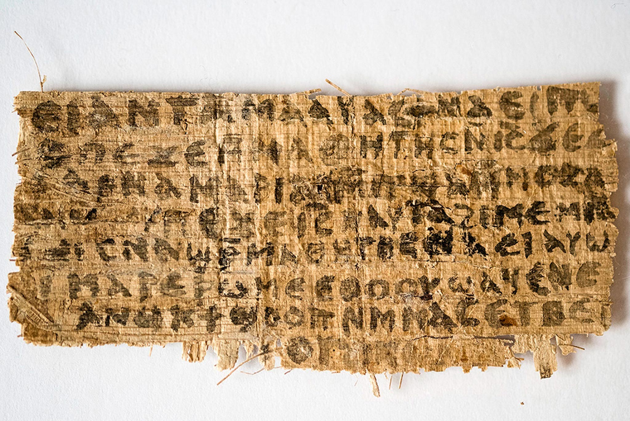 The fragment is written on papyrus in the Coptic alphabet and new radiocarbon dating suggests it was written in AD741