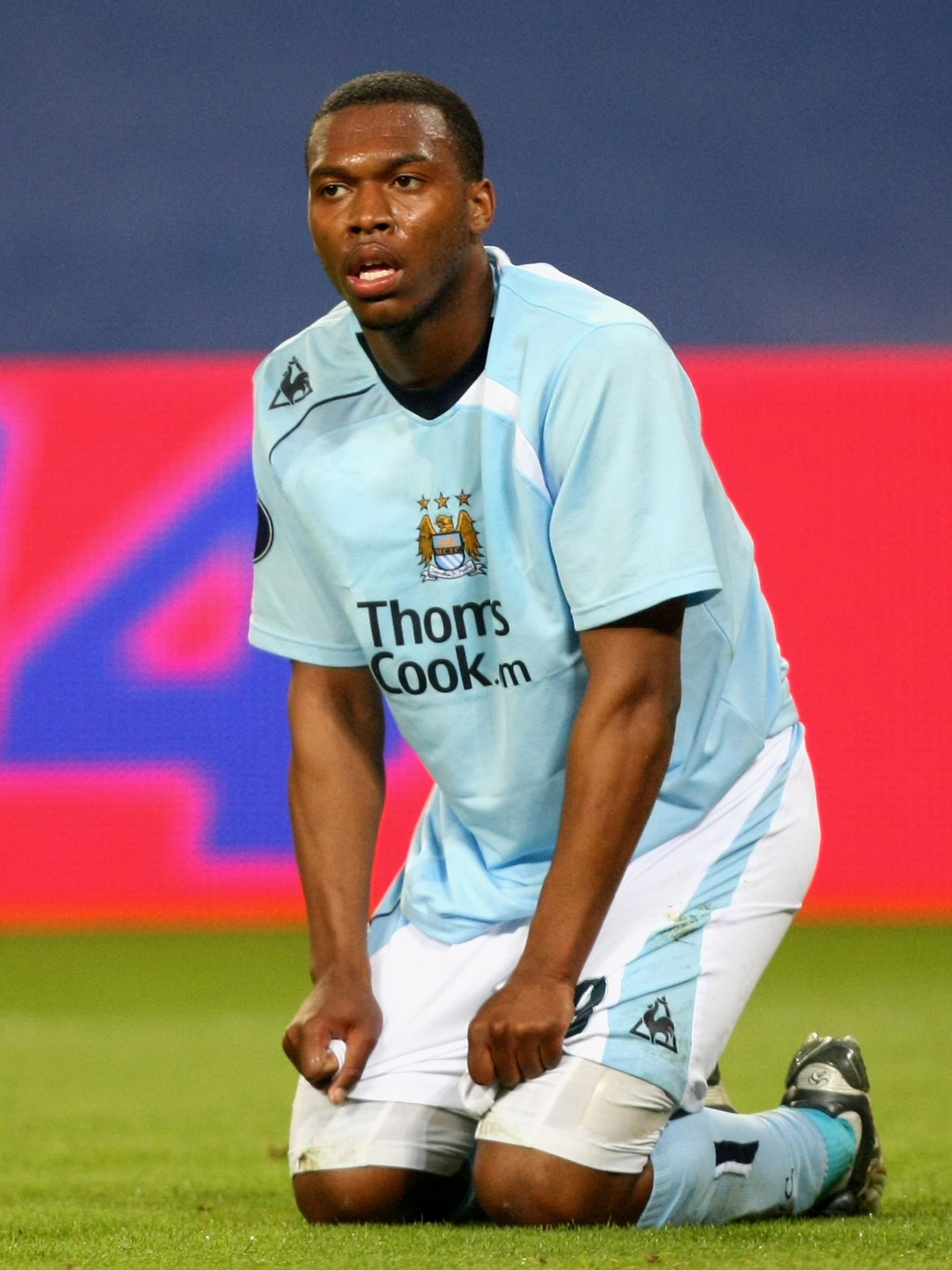 Daniel Sturridge during less happier times with Manchester City
