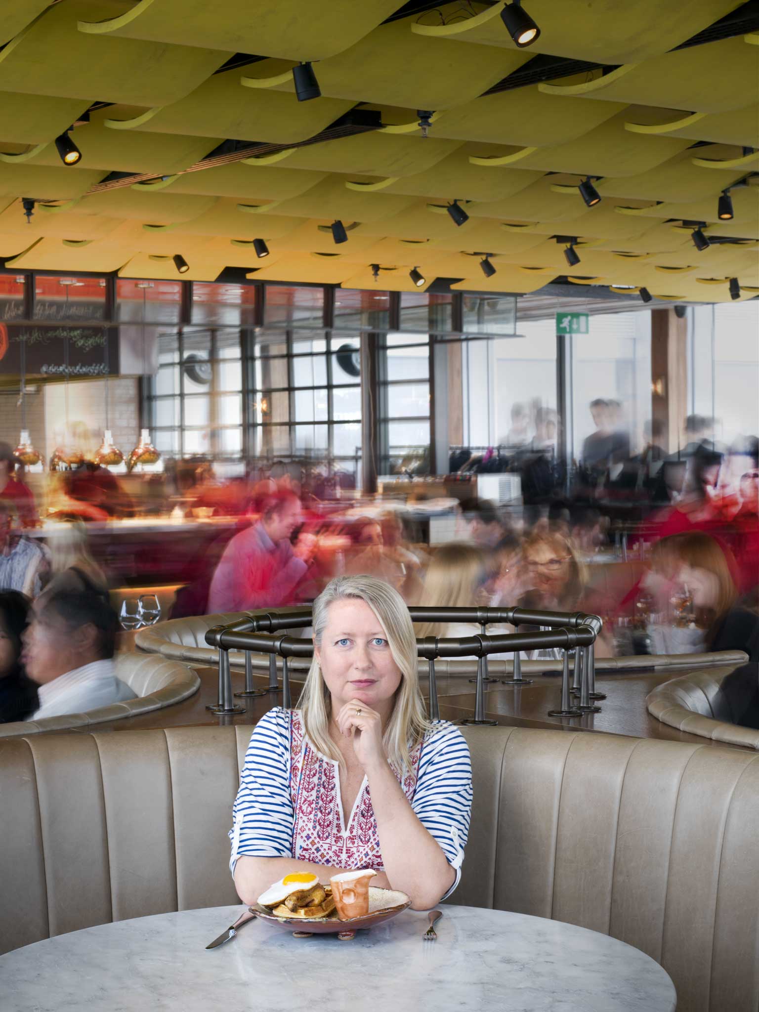 Marathon sitting: Lisa Markwell at the Duck & Waffle