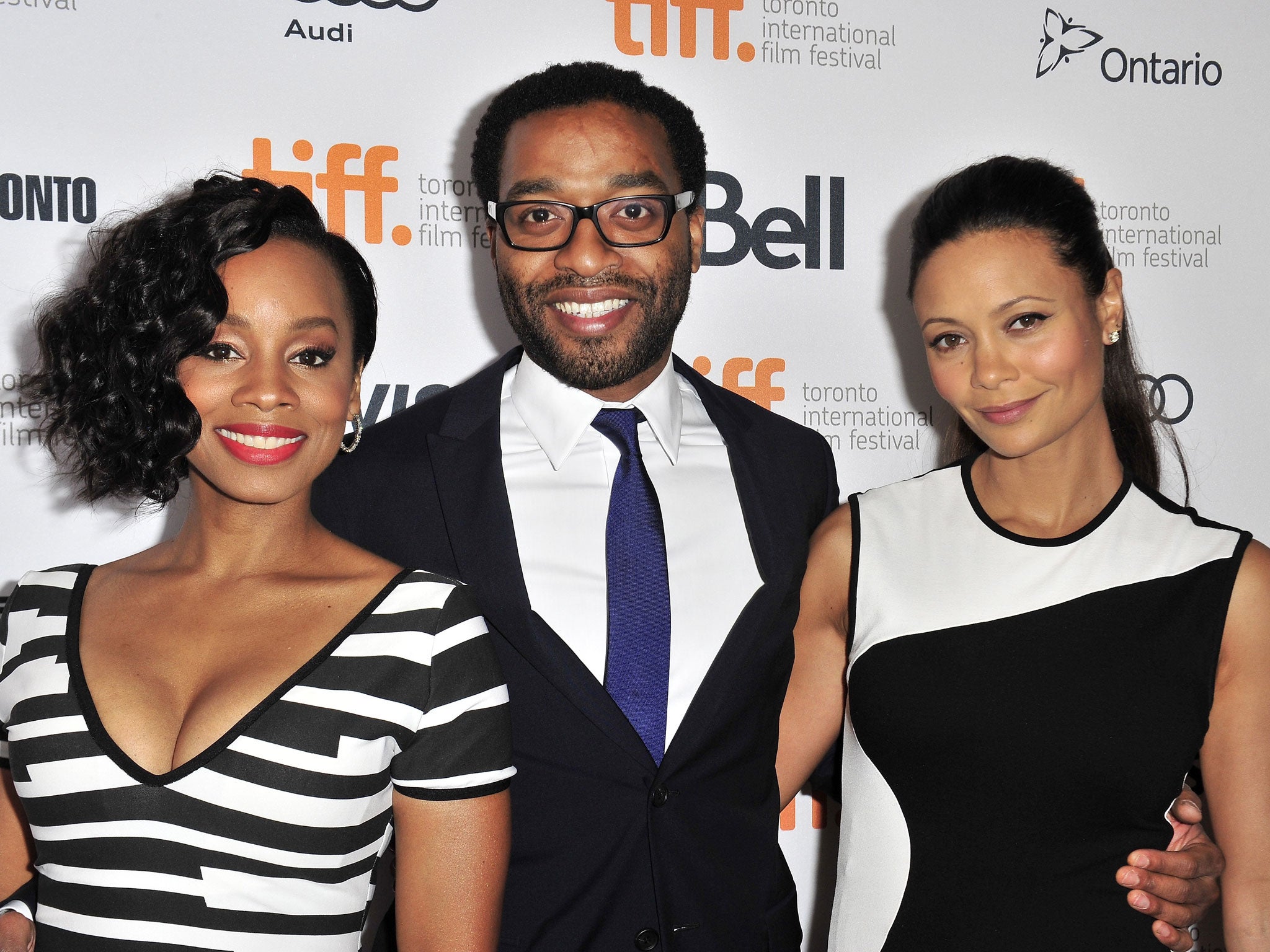 Actors Anika Noni Rose, Chiwetel Ejiofor and Thandie Newton arrive at the 'Half Of A Yellow Sun' Premiere during the 2013 Toronto International Film Festival