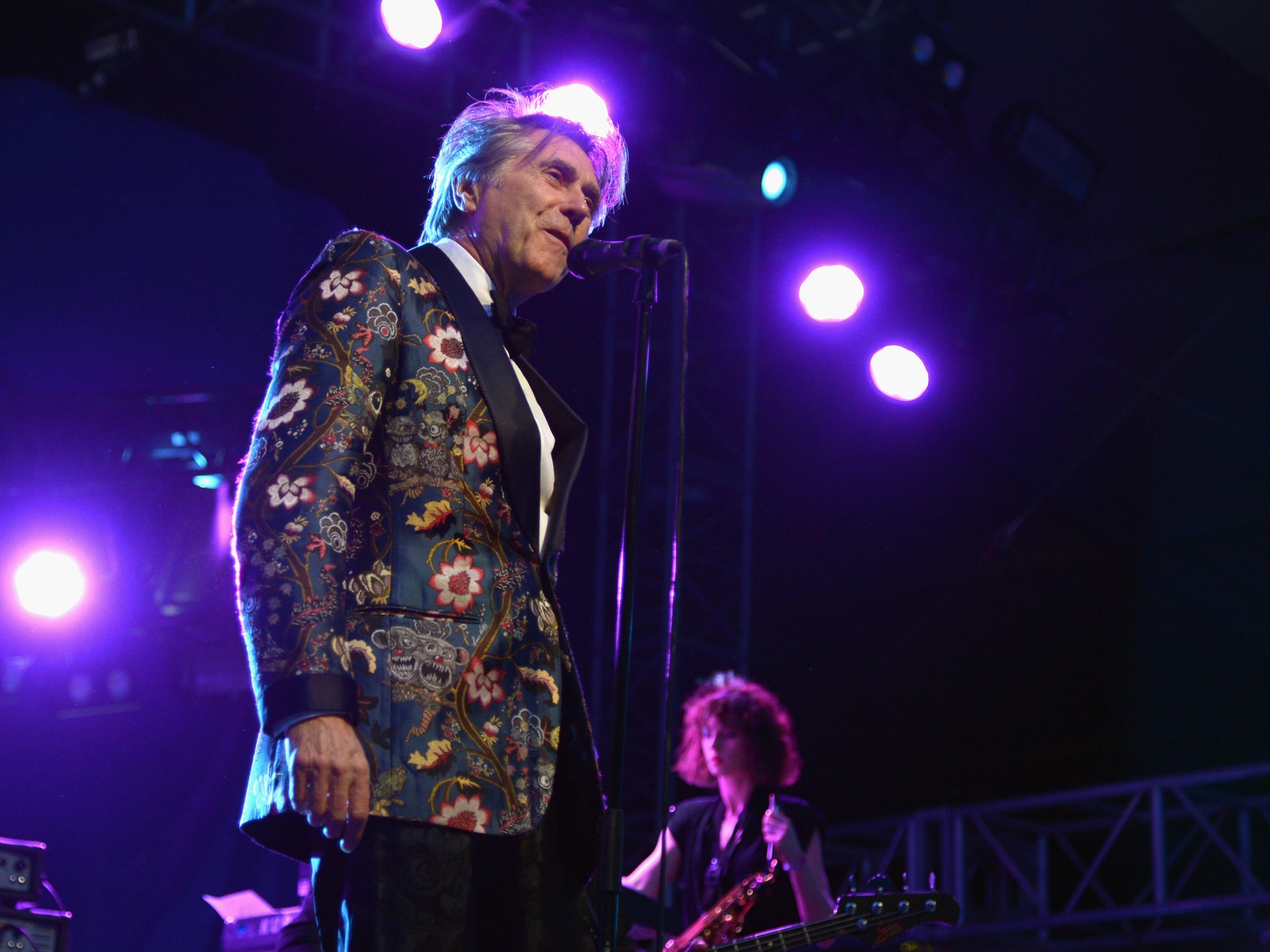 Bryan Ferry performing at Coachella