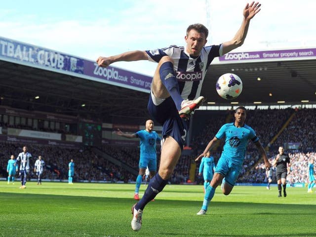 West Bromwich Albion's Irish defender Gareth McAuley